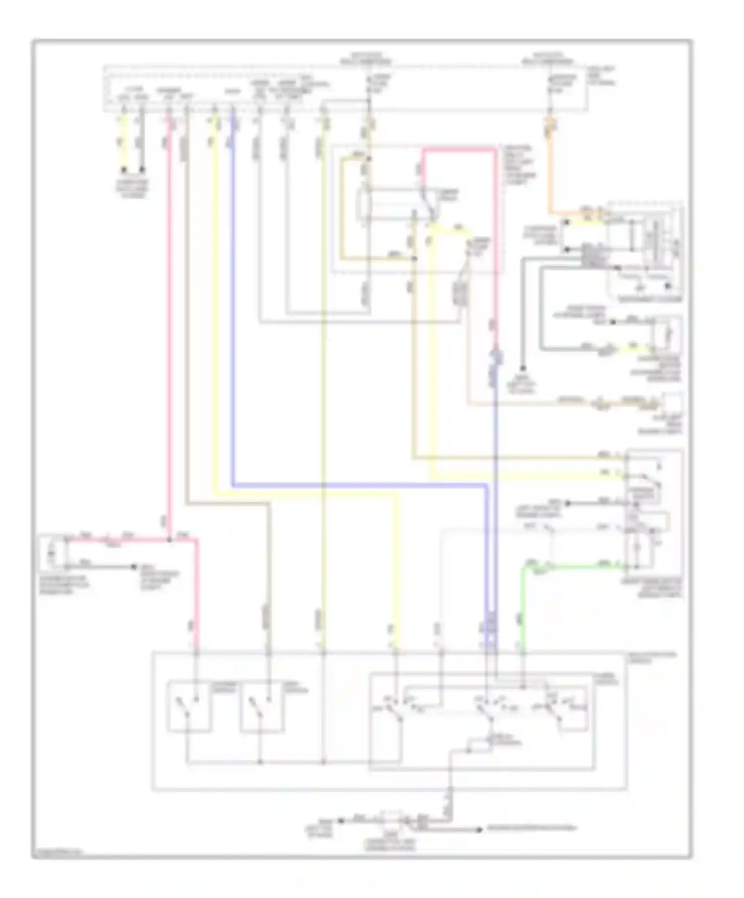 Wiring diagram wiper relay for Kia Cadenza I facelift (2013-2016) (2 of 3)