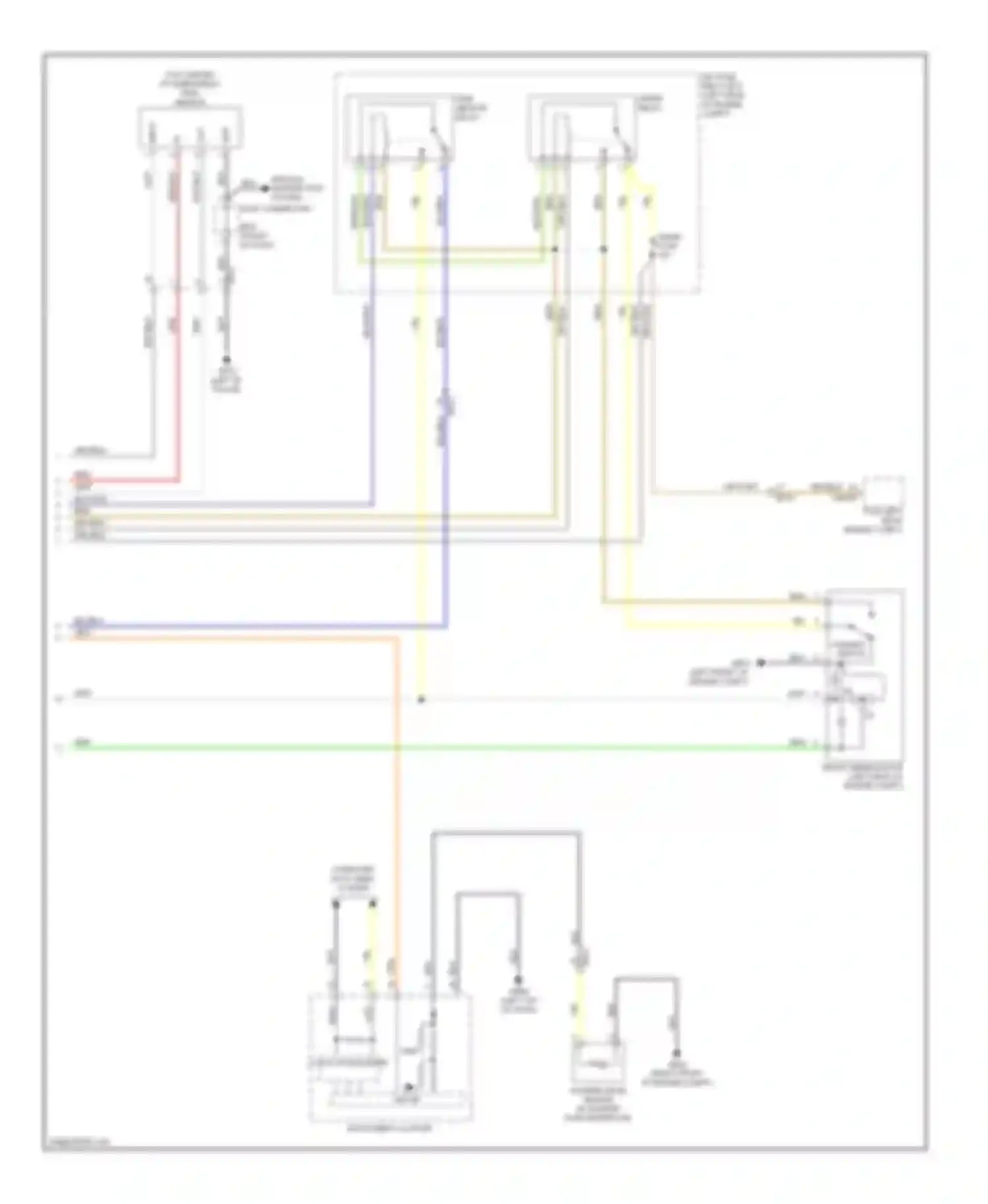 Wiring diagram wiper relay for Kia Cadenza I facelift (2013-2016) (3 of 3)