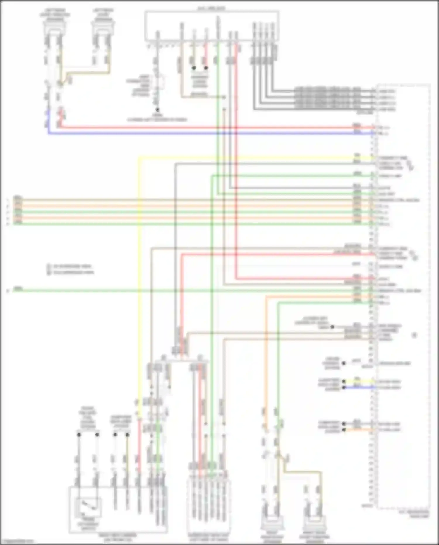 Wiring diagram aux l + for Kia Cadenza II (2016-2020) (2 of 4)
