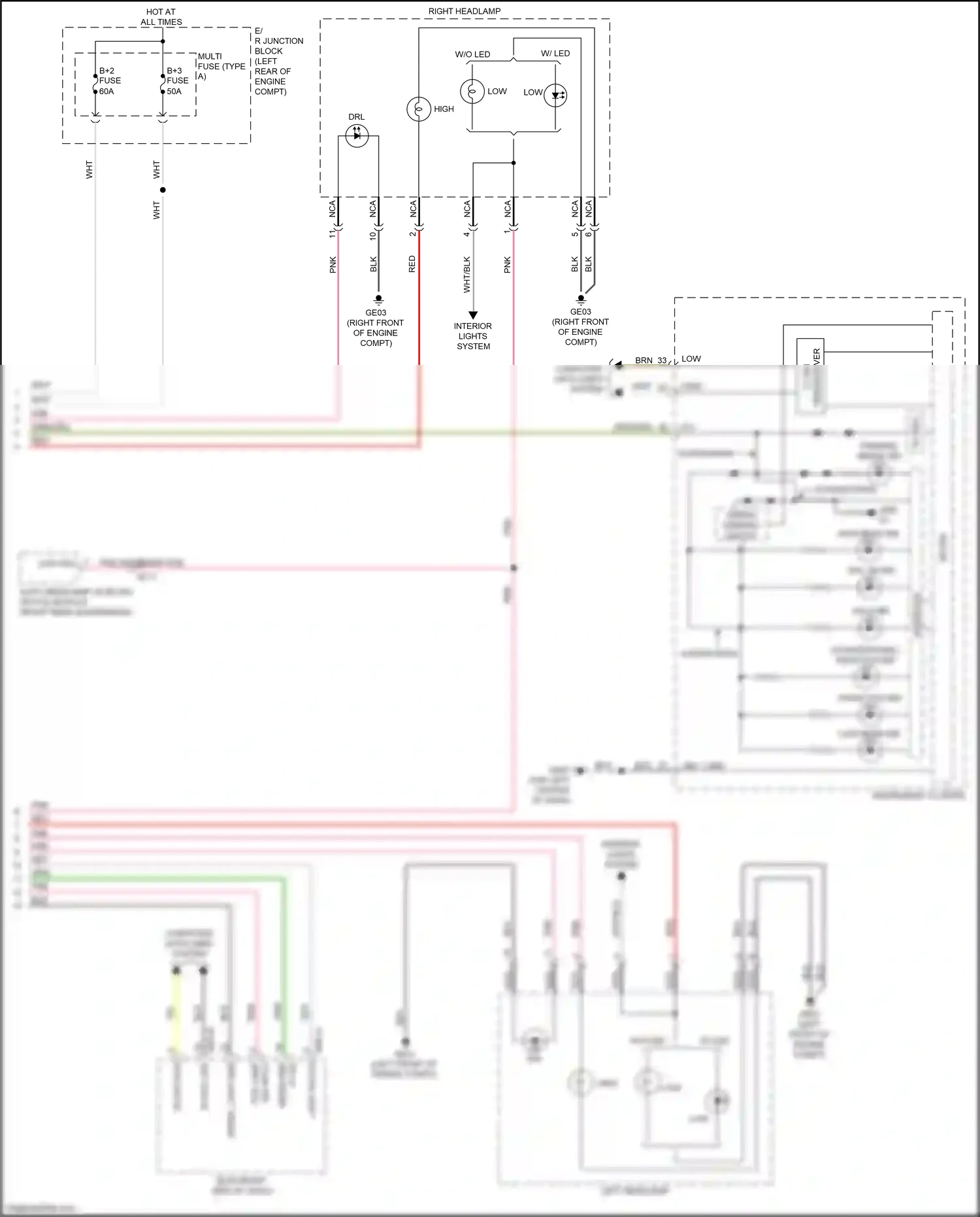 Kia Cadenza II (2016-2020) b-can low wiring diagram  (23 of 34)