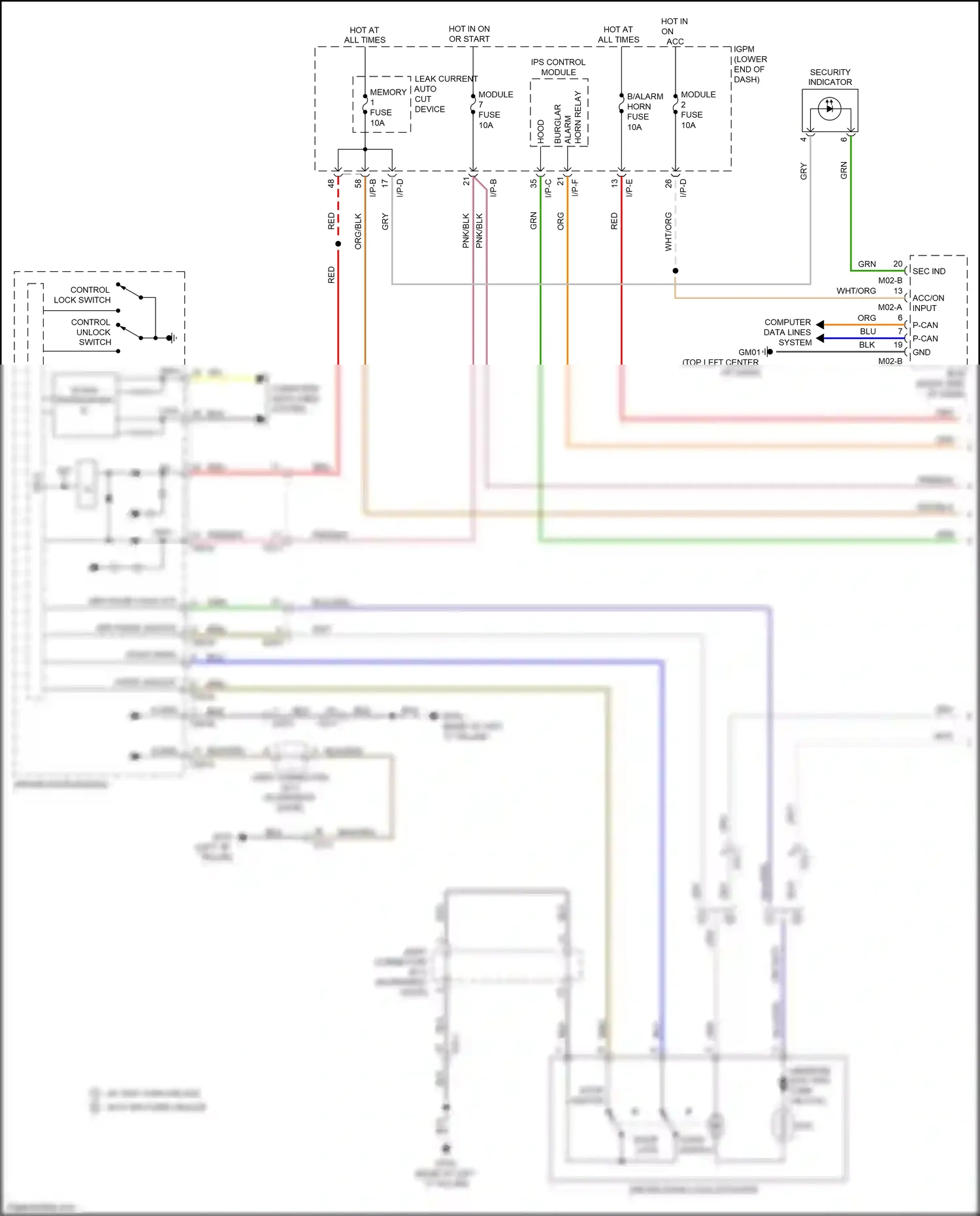 Kia Cadenza II (2016-2020) blk wiring diagram  (40 of 125)