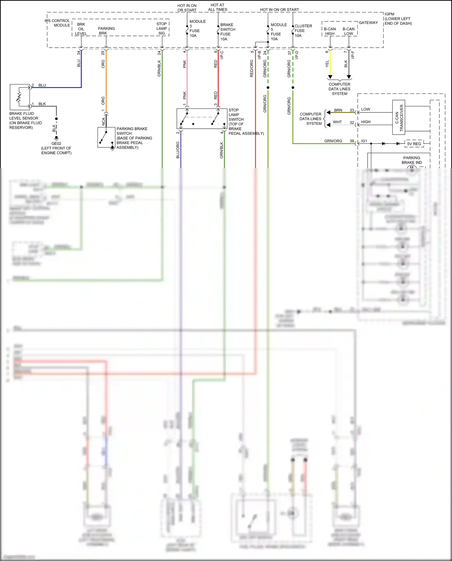 Kia Cadenza II (2016-2020) blk wiring diagram  (52 of 125)