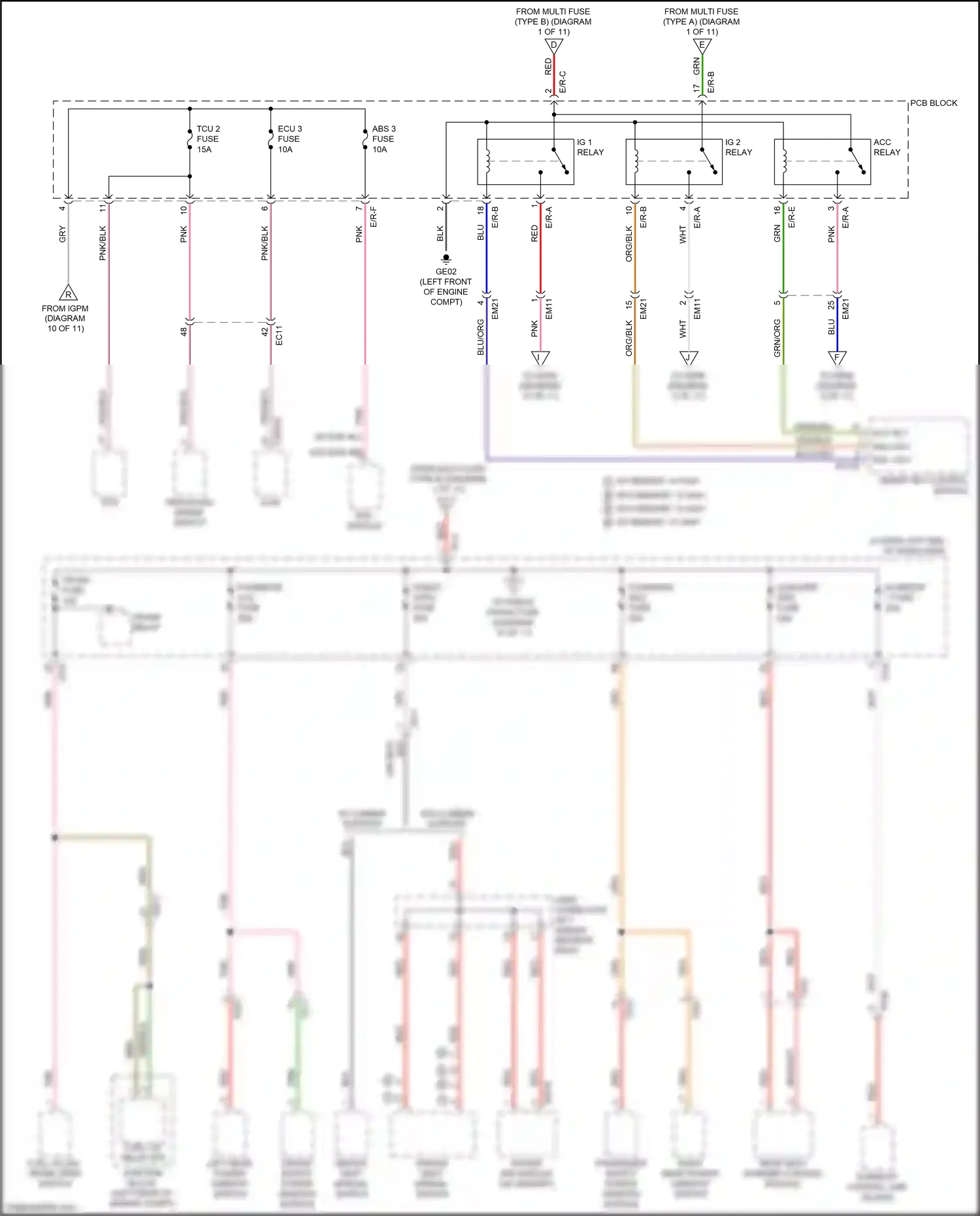 Kia Cadenza II (2016-2020) blk wiring diagram  (98 of 125)