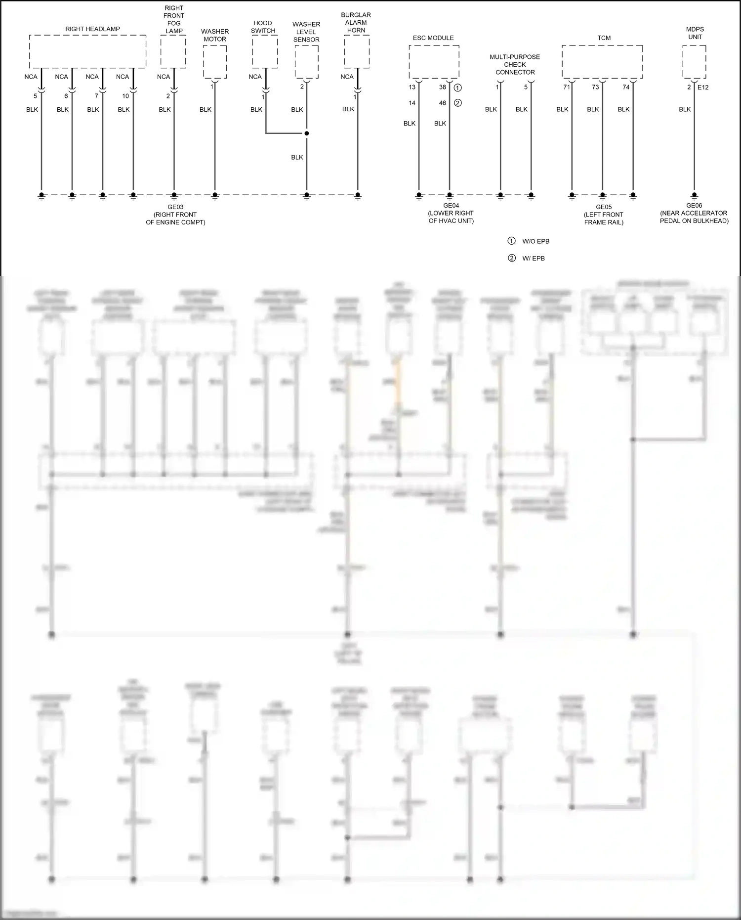 Kia Cadenza II (2016-2020) blk wiring diagram  (86 of 125)