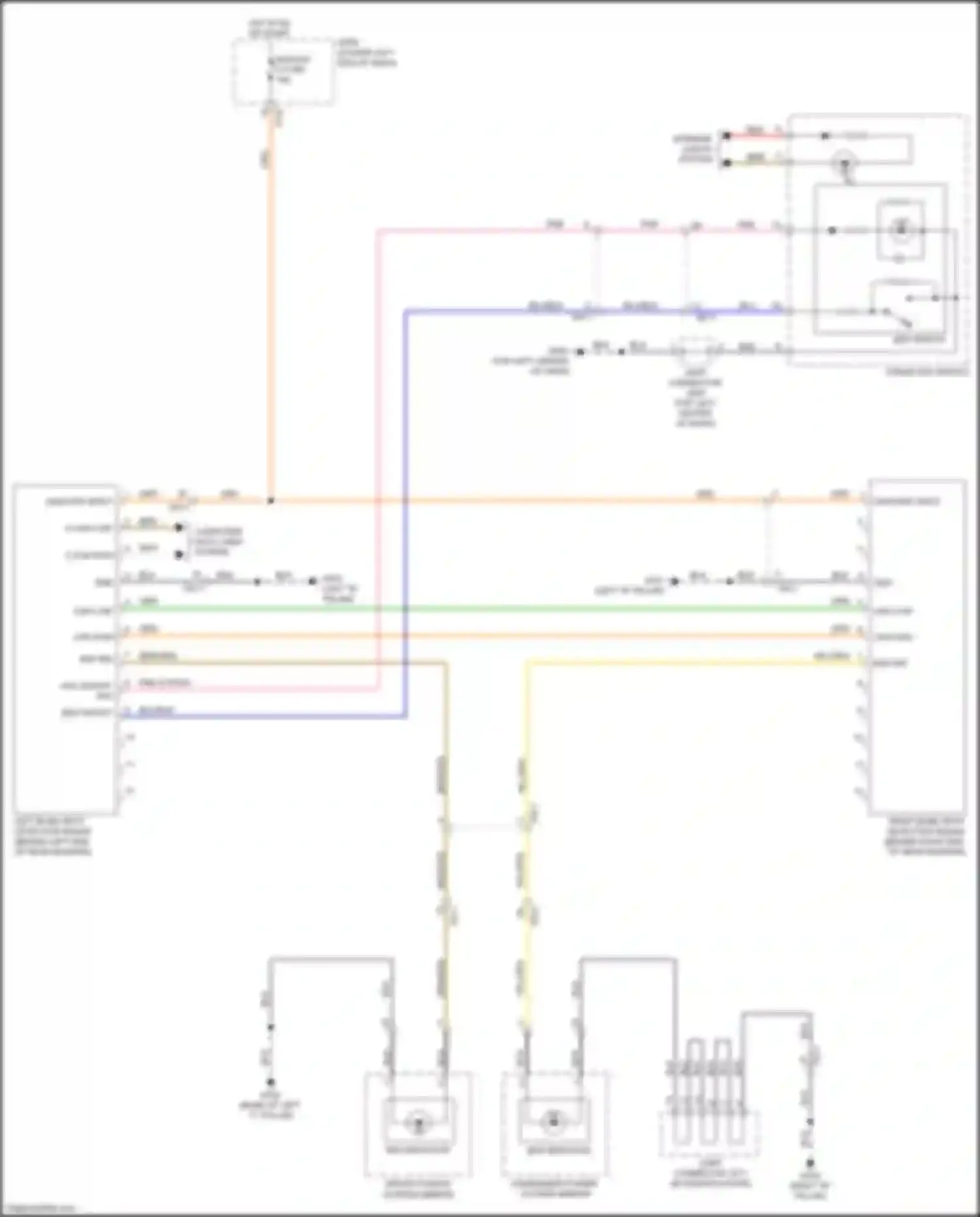 Wiring diagram bsd on/off sw for Kia Cadenza II (2016-2020) (1 of 1)