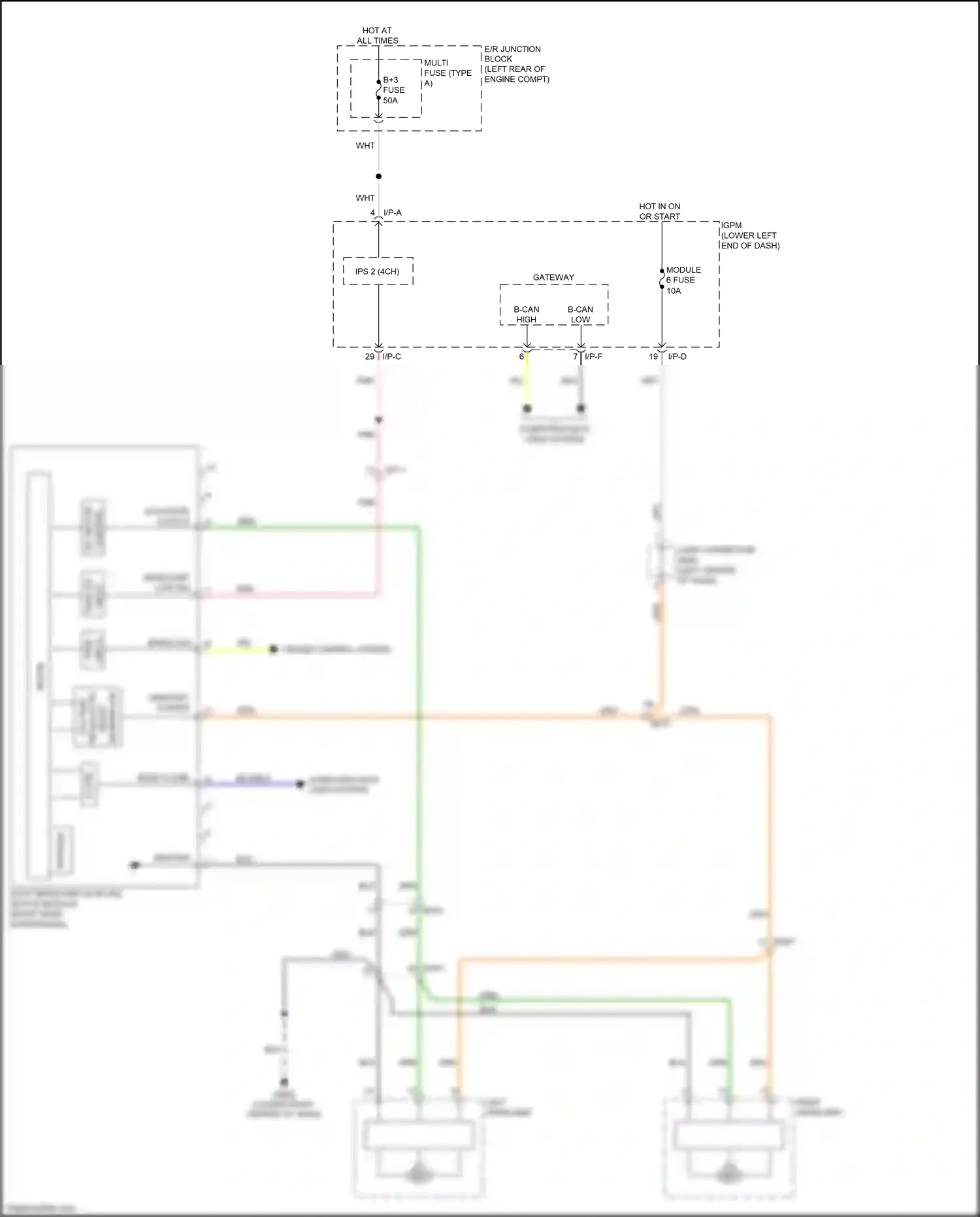 Kia Cadenza II (2016-2020) cruise control system wiring diagram  (1 of 6)