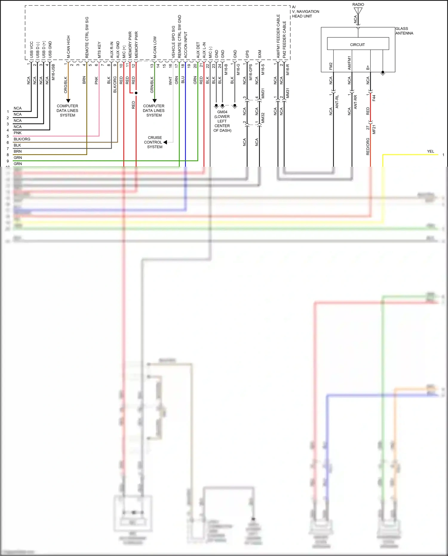 Kia Cadenza II (2016-2020) cruise control system wiring diagram  (2 of 6)