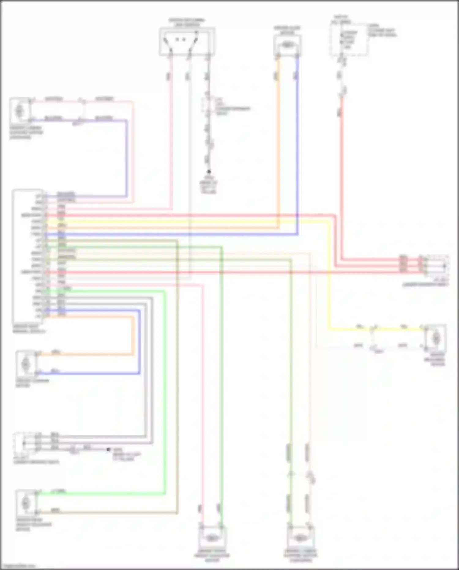 Wiring diagram driver reclining limit switch for Kia Cadenza II (2016-2020) (2 of 3)