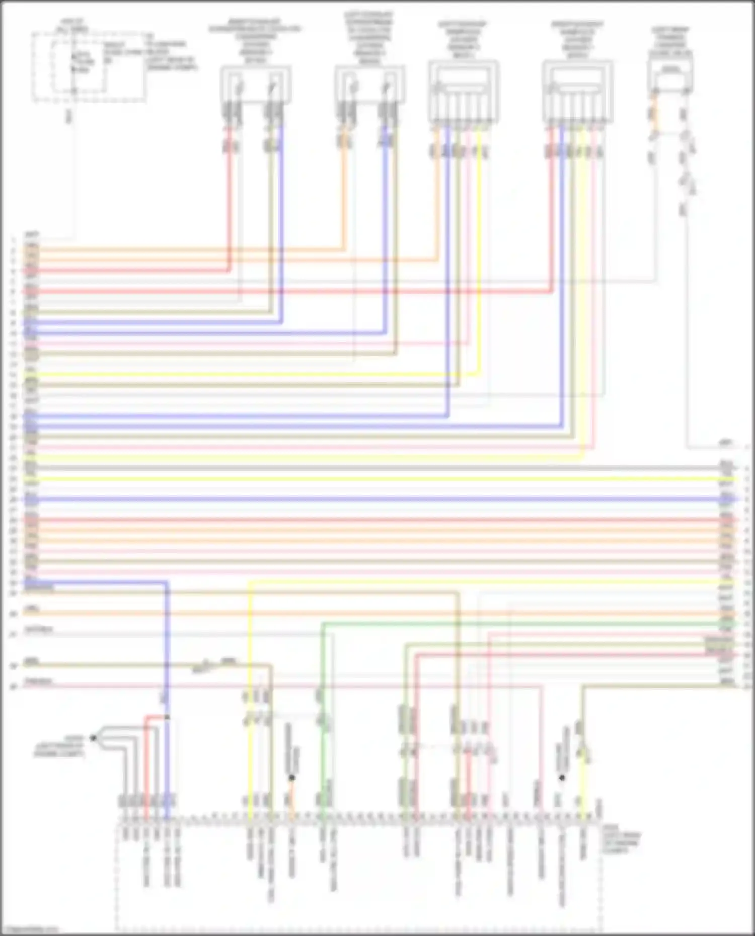 Wiring diagram fans system for Kia Cadenza II (2016-2020) (1 of 1)