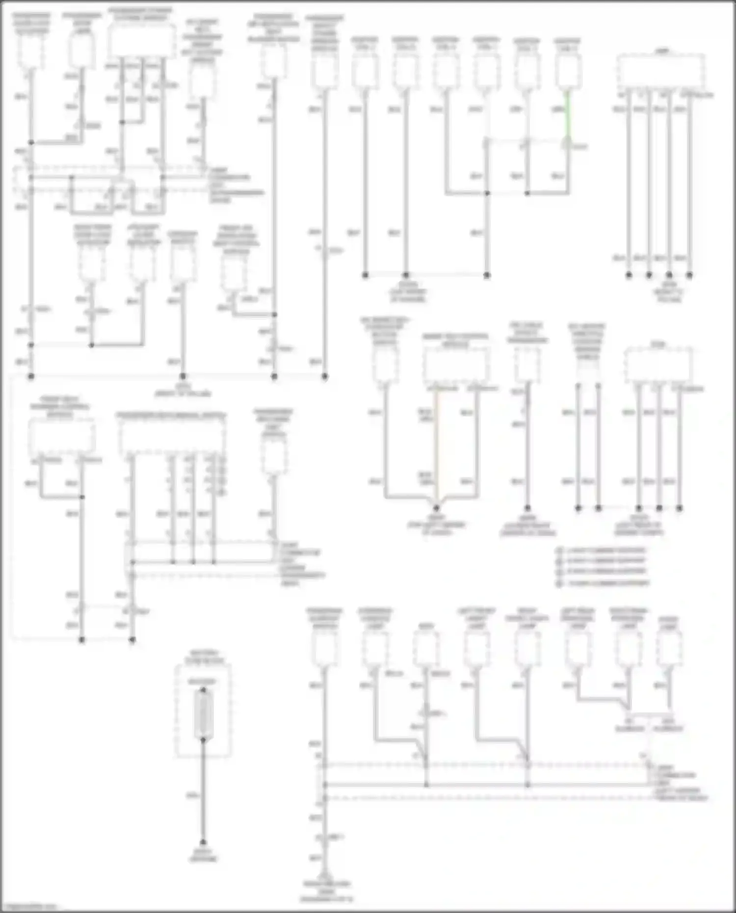 Wiring diagram front seat warmer control module for Kia Cadenza II (2016-2020) (2 of 7)