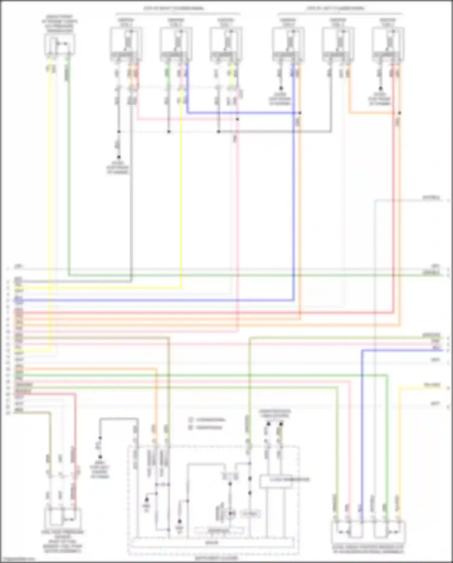 Wiring diagram ignition coil 4 for Kia Cadenza II (2016-2020) (3 of 3)