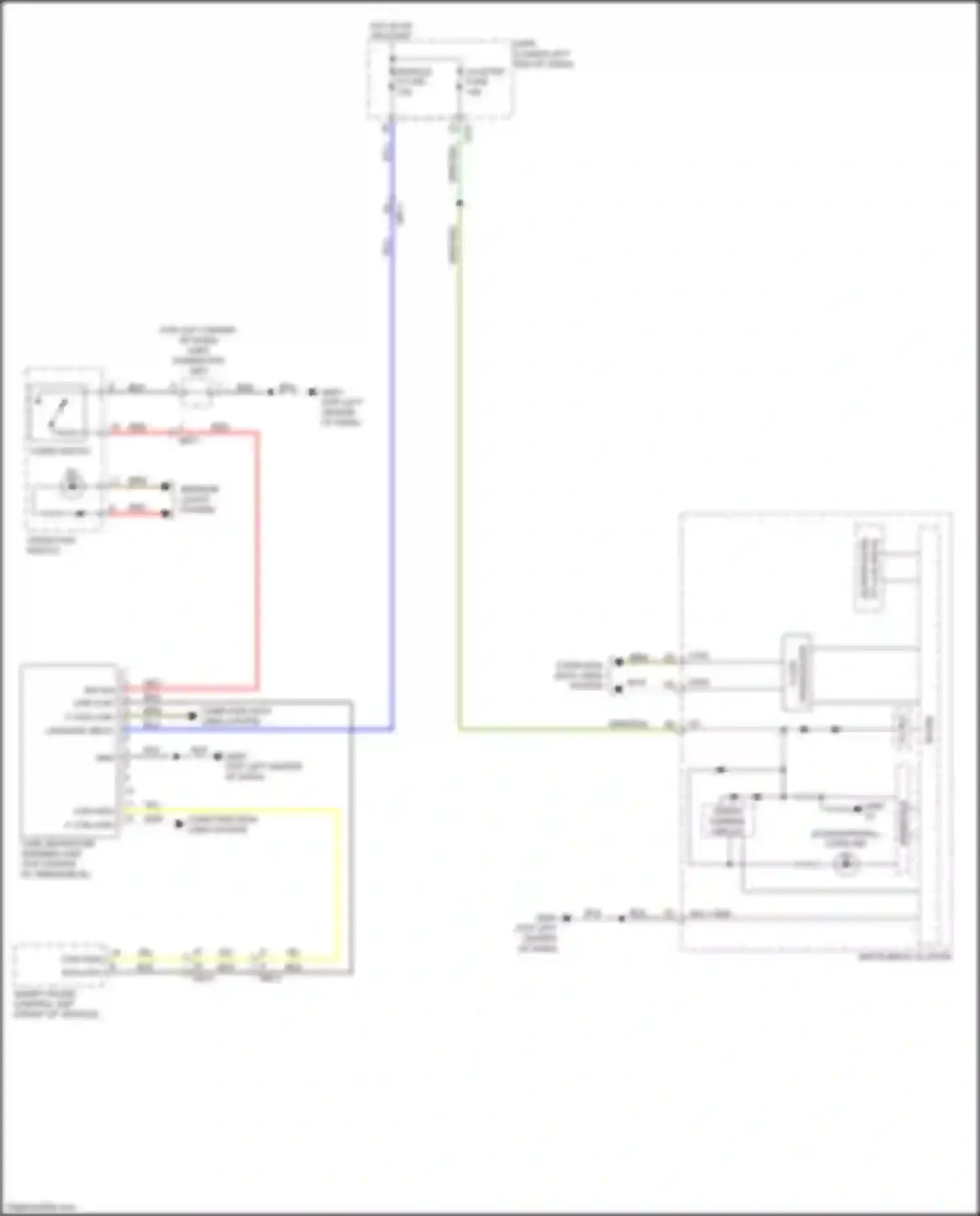 Wiring diagram lane departure warning unit for Kia Cadenza II (2016-2020) (3 of 4)