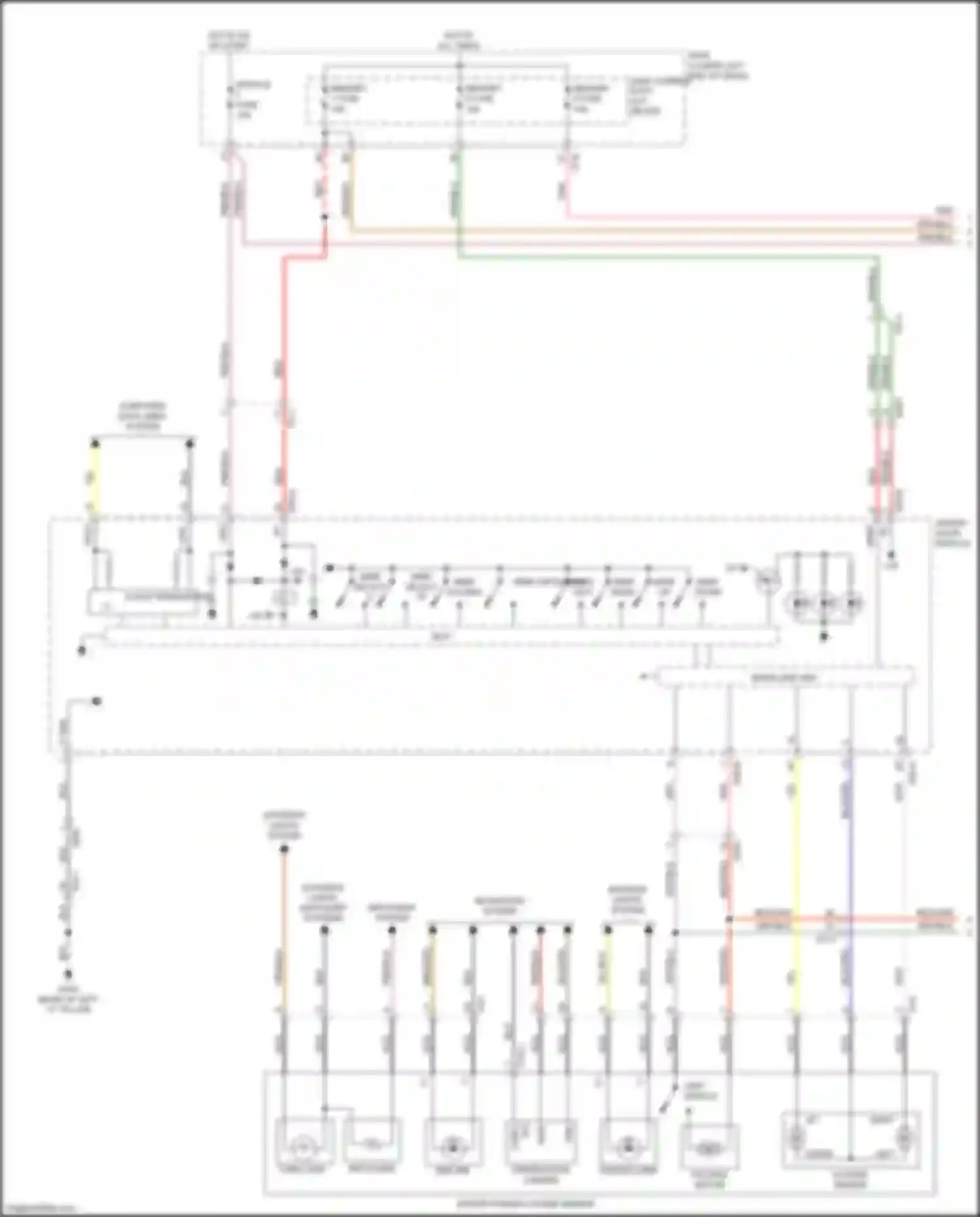 Wiring diagram memory 3 fuse for Kia Cadenza II (2016-2020) (3 of 3)