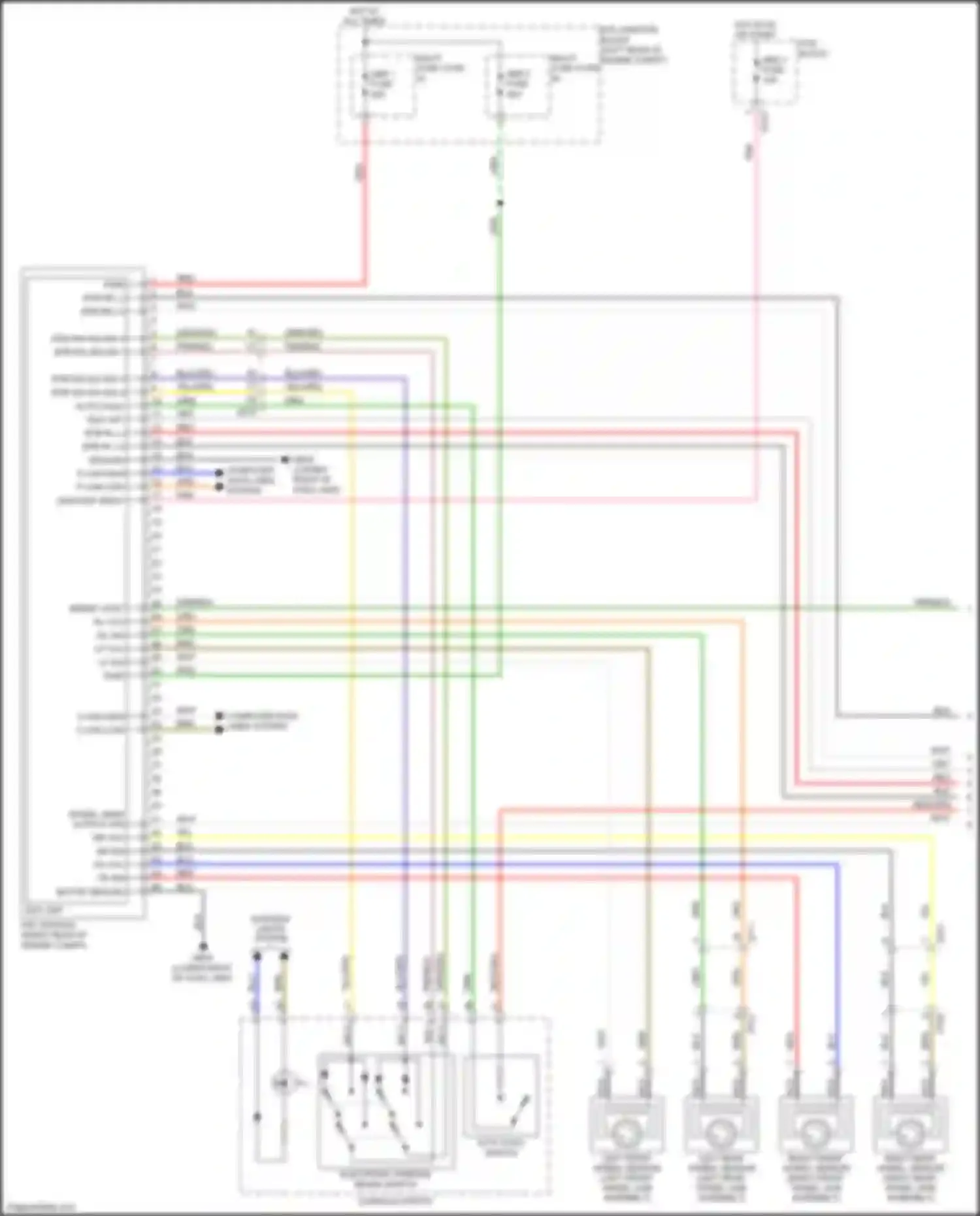Wiring diagram rl vcc for Kia Cadenza II (2016-2020) (1 of 2)