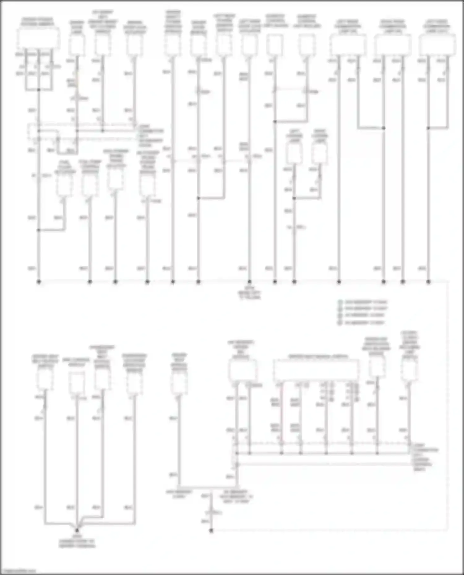 Wiring diagram srs control module for Kia Cadenza II (2016-2020) (3 of 6)