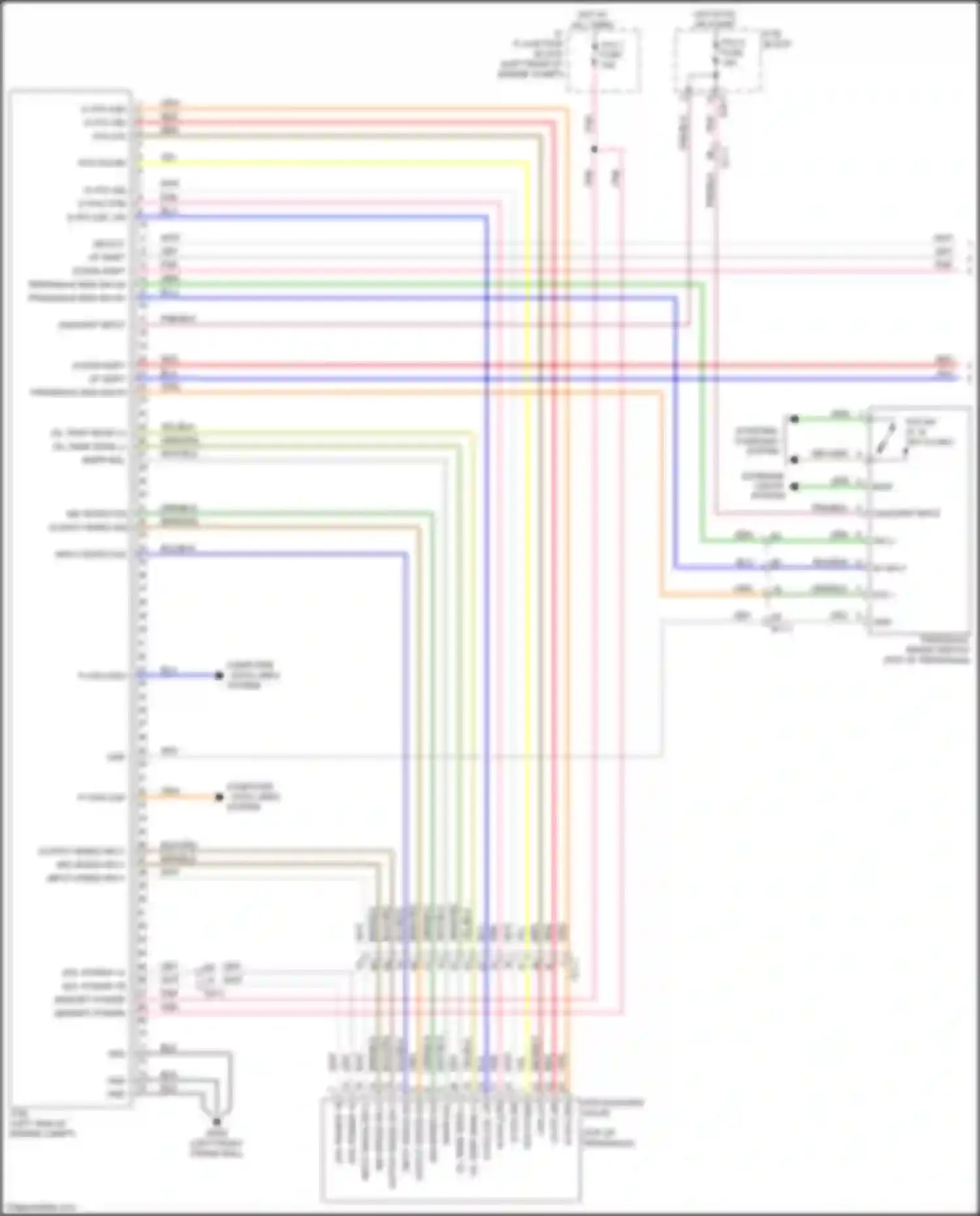 Wiring diagram vfs t/con for Kia Cadenza II (2016-2020) (1 of 1)