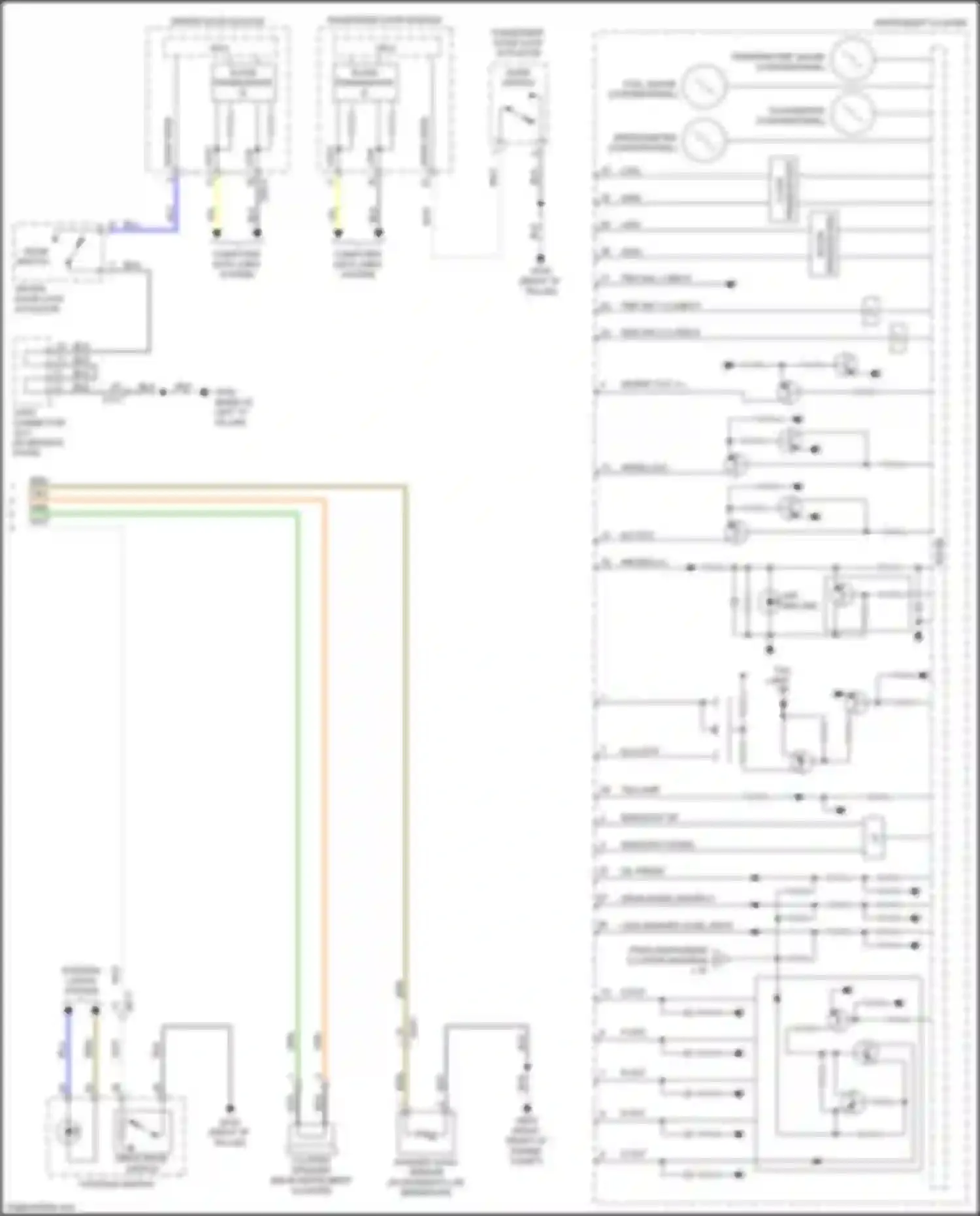 Wiring diagram washer level sensor for Kia Cadenza II (2016-2020) (2 of 3)