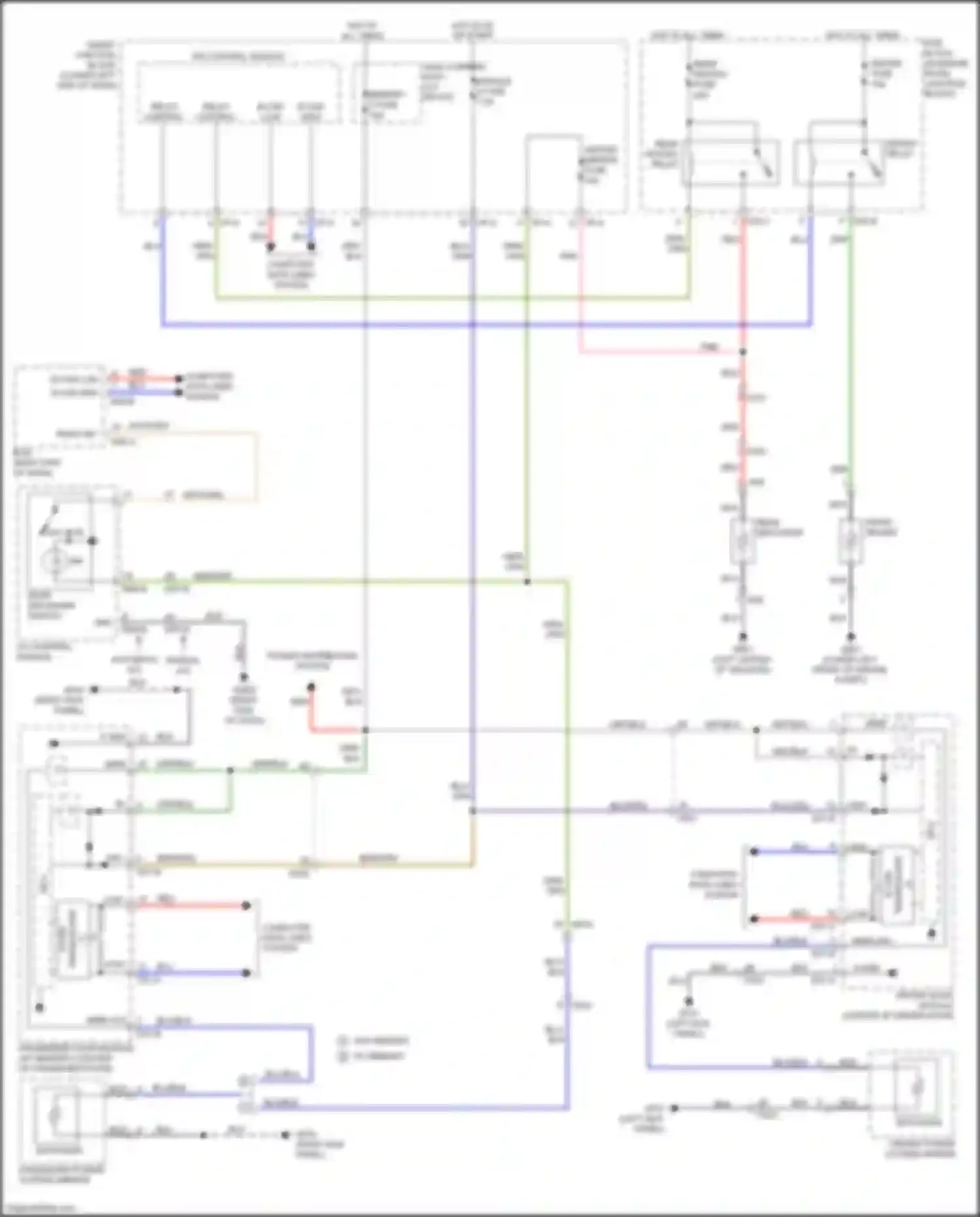 Carnival Kia III (2014-2021): Defoggers circuit, w/o auto defogger