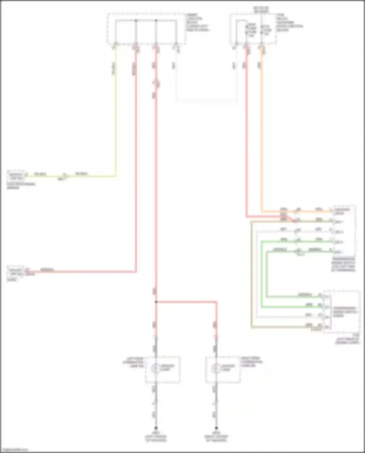 Carnival Kia III (2014-2021): Backup lamps circuit