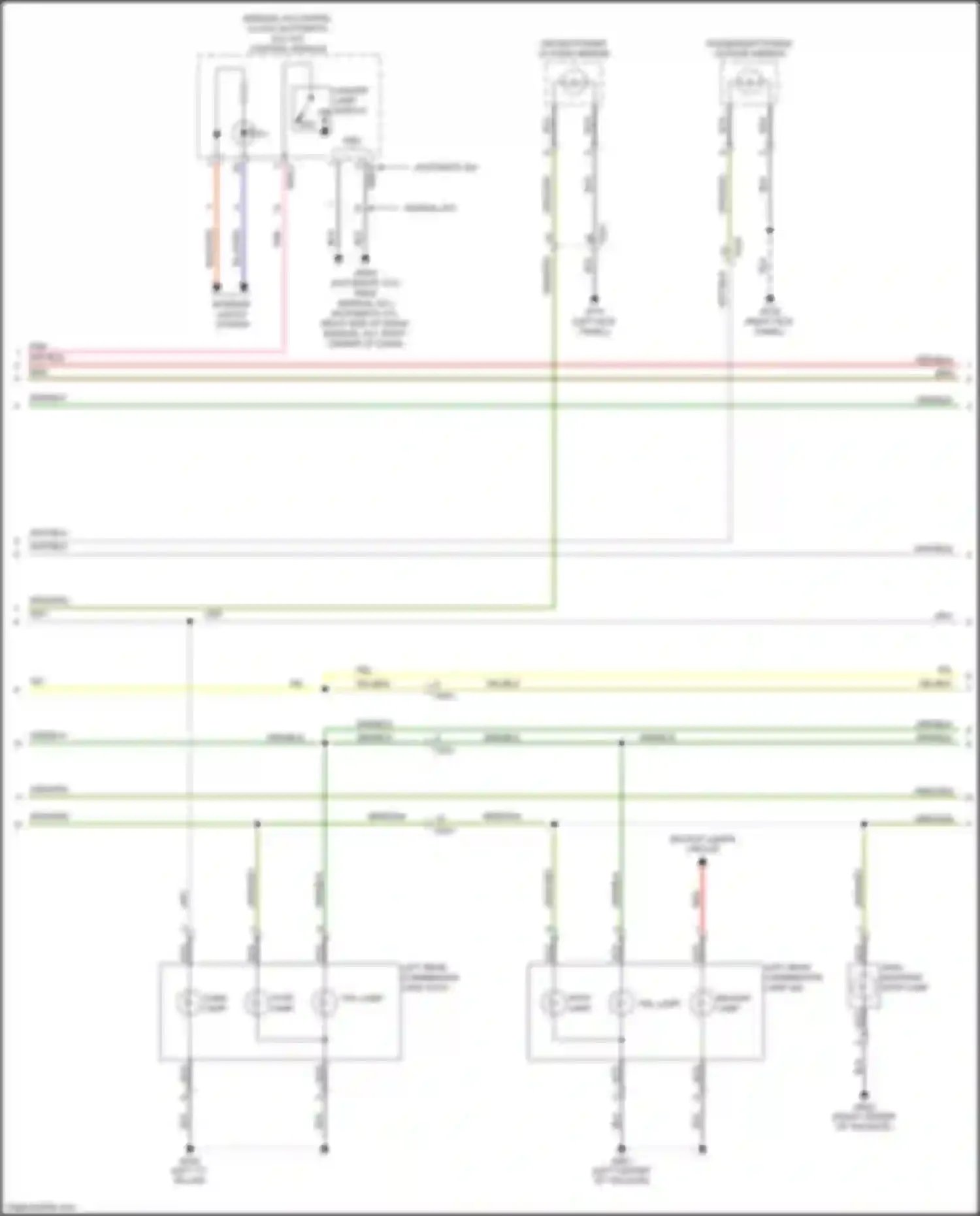 Carnival Kia III (2014-2021): Exterior lamps circuit (2 of 4)