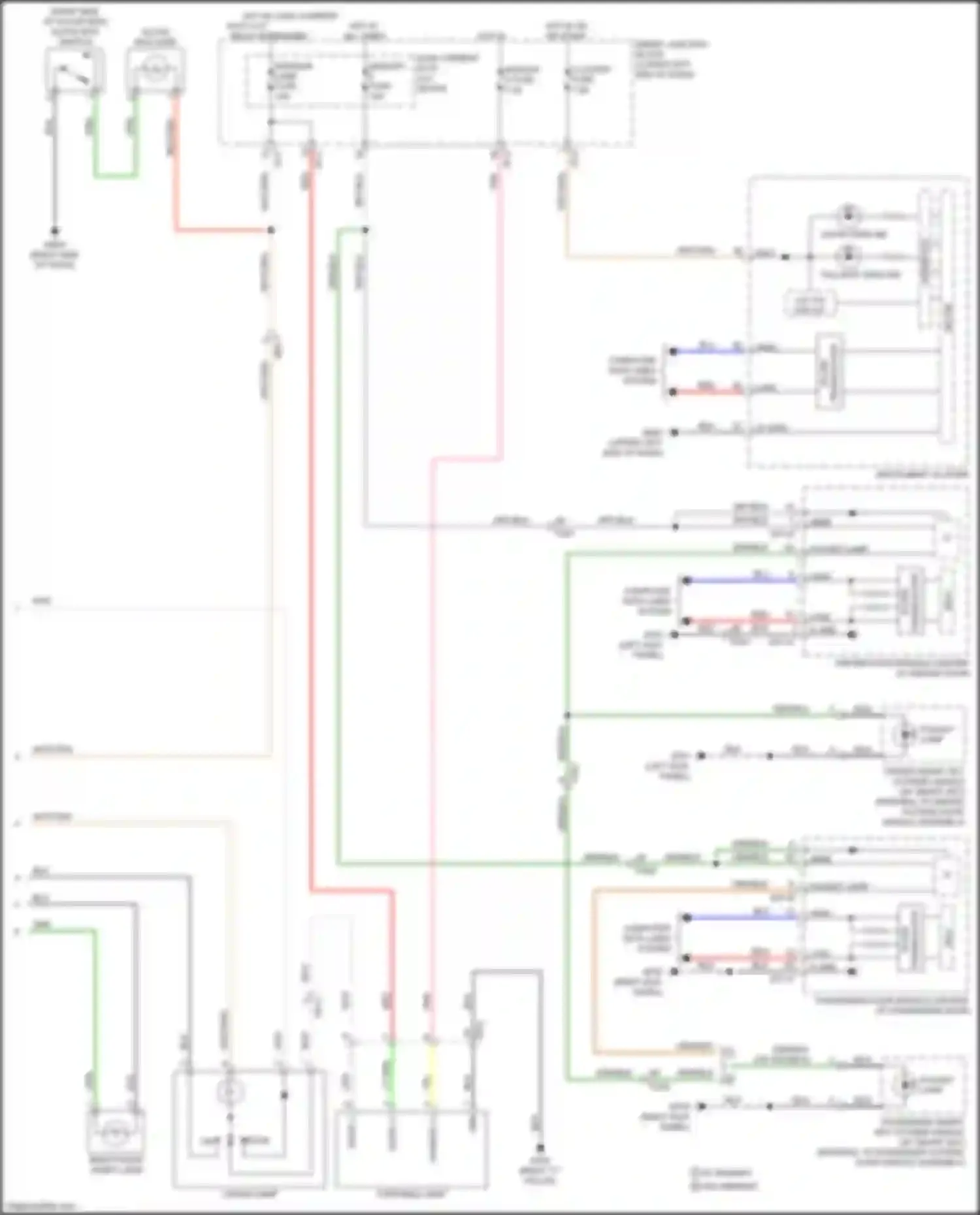 Carnival Kia III (2014-2021): Courtesy lamps circuit (3 of 3)