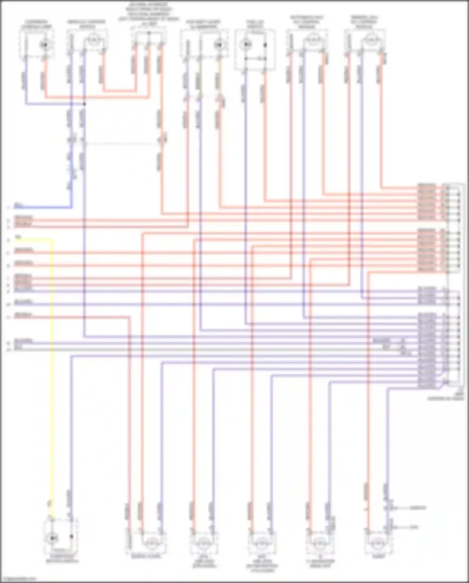 Carnival Kia III (2014-2021): Instrument illumination circuit (3 of 3)