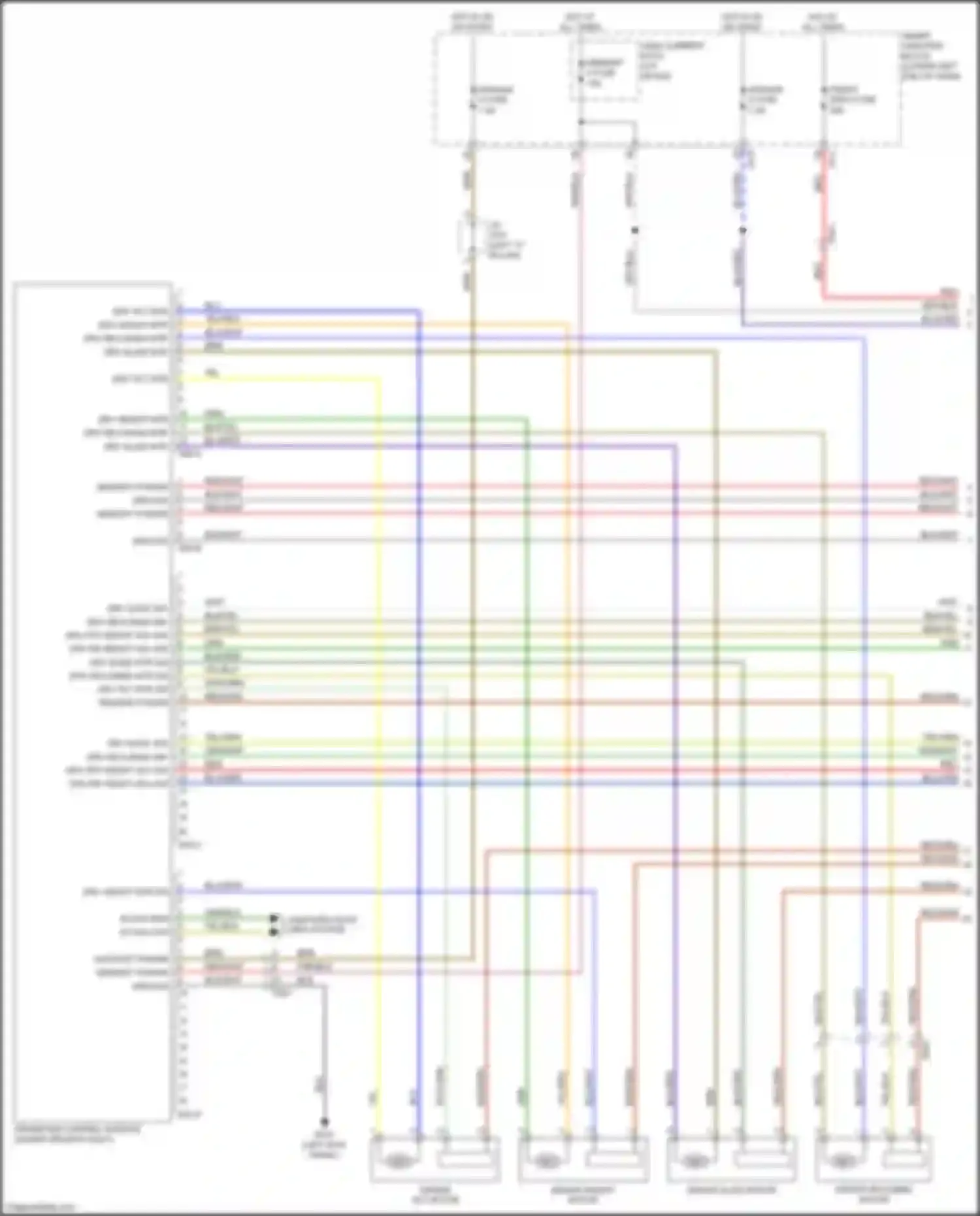 Carnival Kia III (2014-2021): Driver"s memory seat circuit (1 of 2)