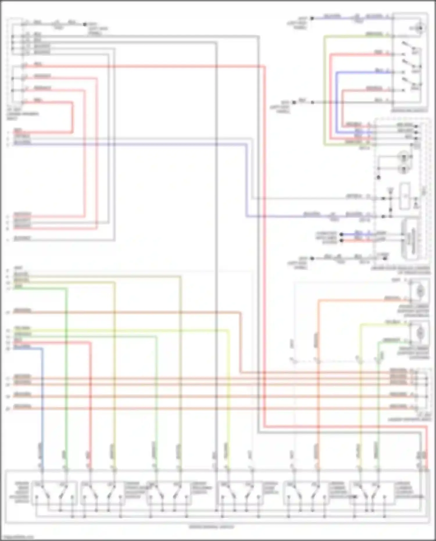 Carnival Kia III (2014-2021): Driver"s memory seat circuit (2 of 2)
