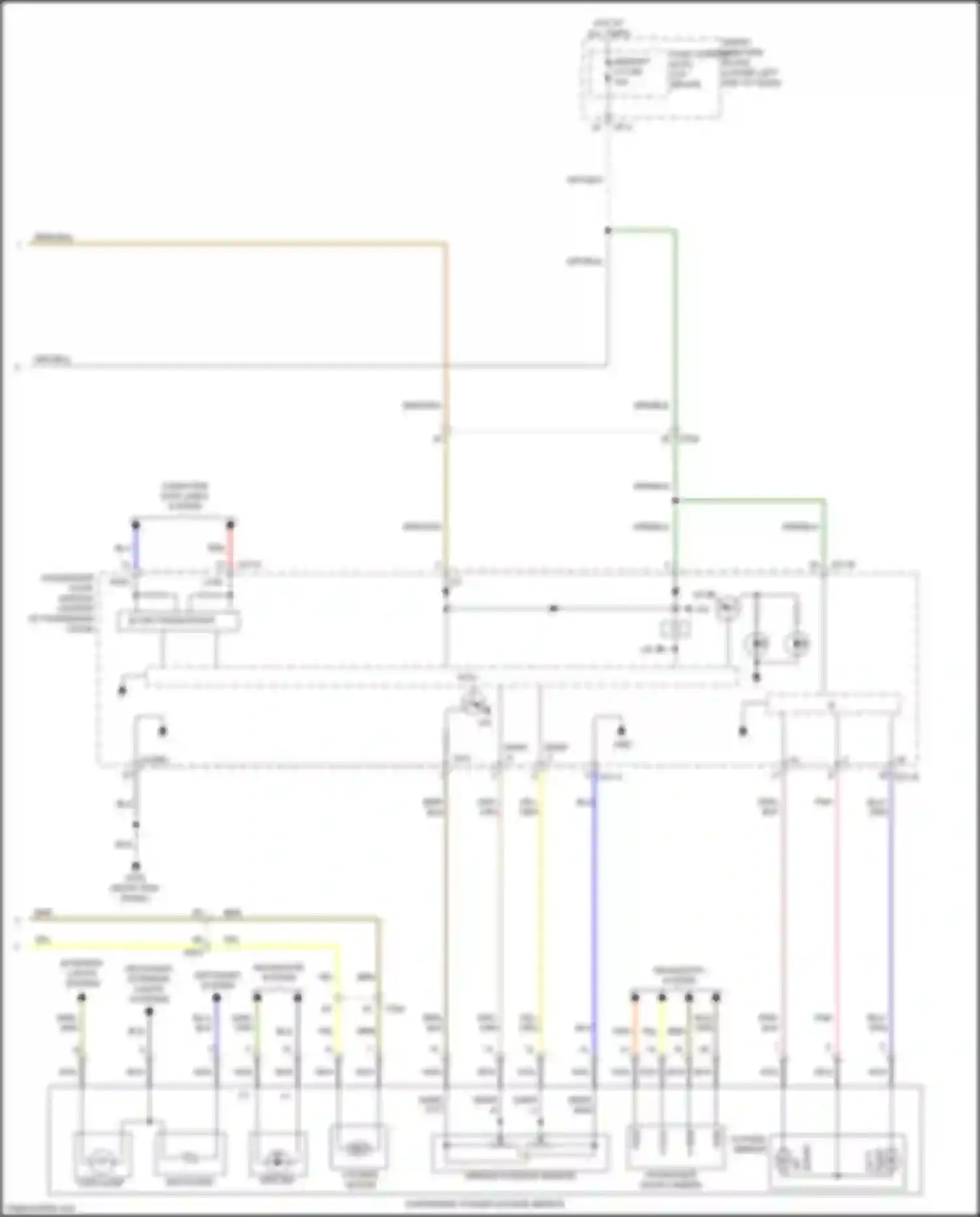 Carnival Kia III (2014-2021): Memory mirrors circuit (2 of 2)