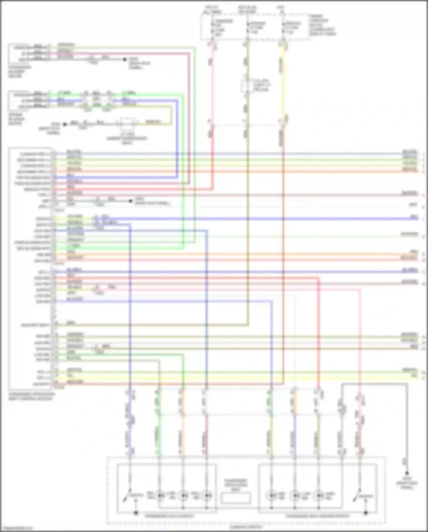 Carnival Kia III (2014-2021): Seat ventilation circuit (1 of 2)