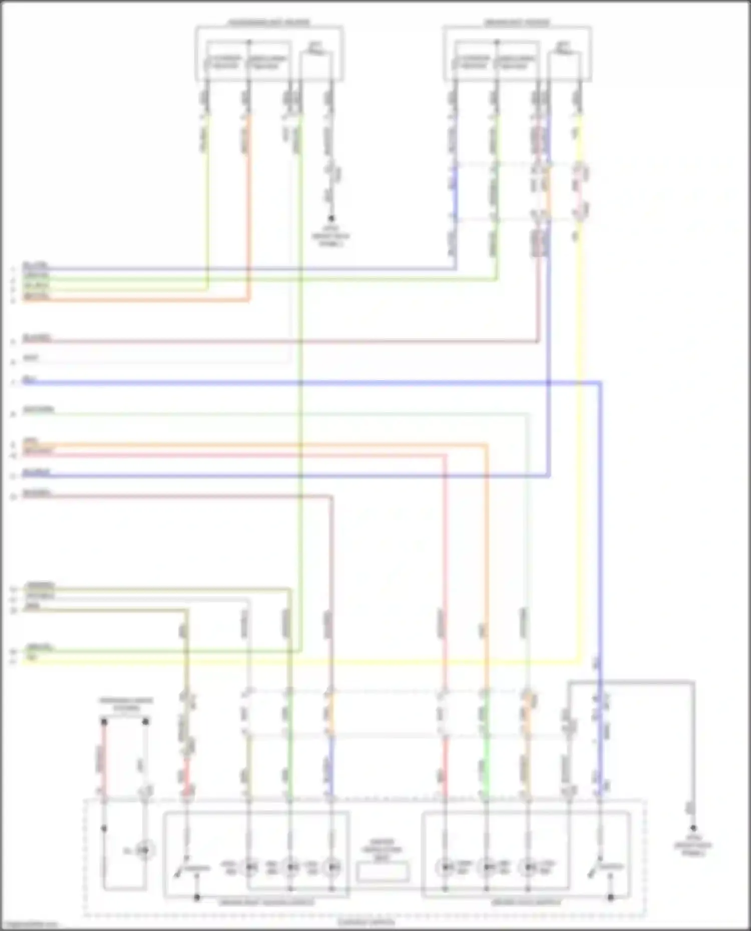 Carnival Kia III (2014-2021): Seat ventilation circuit (2 of 2)
