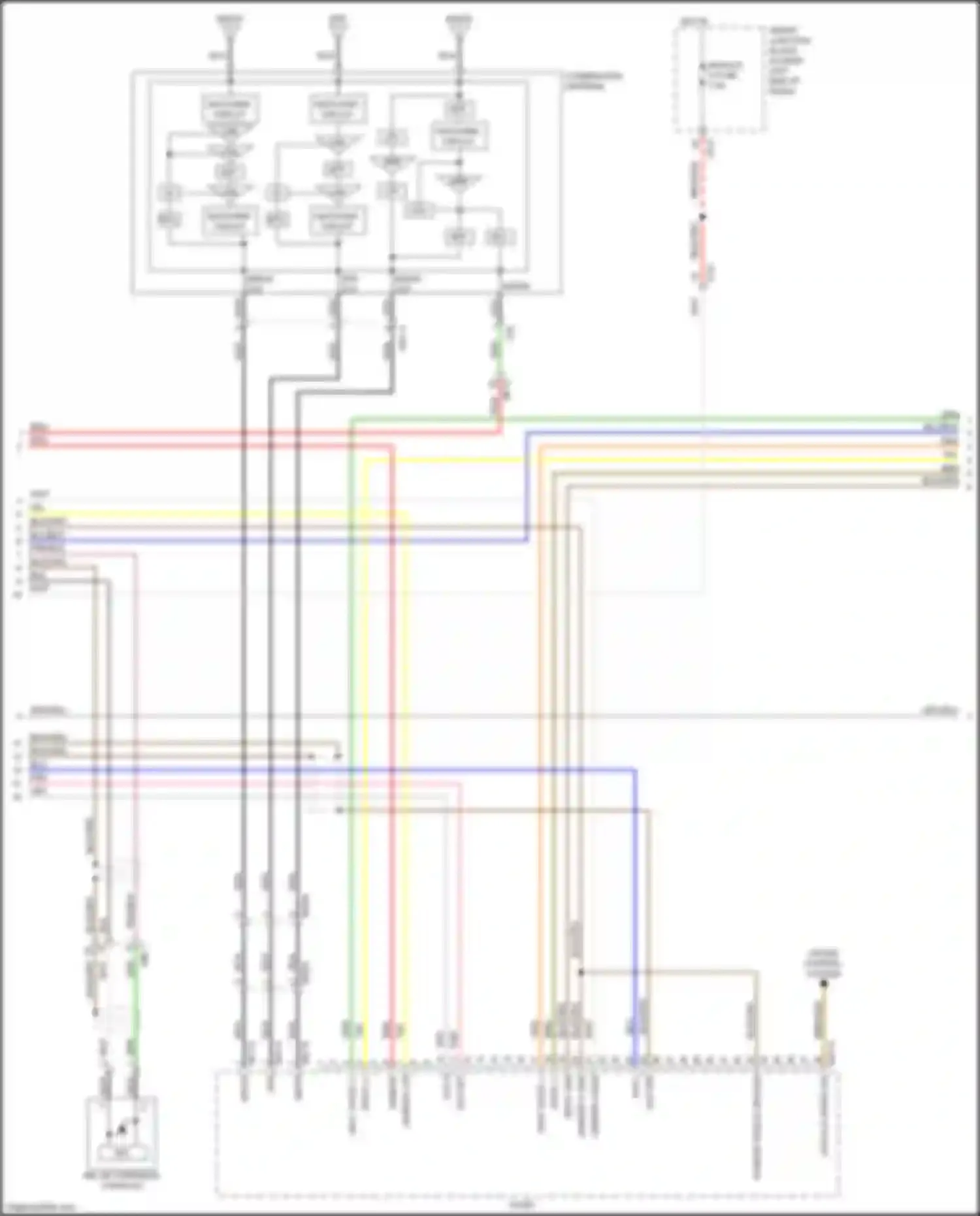 Carnival Kia III (2014-2021): Radio circuit, w/o navigation w/ display & amplifier (2 of 4)