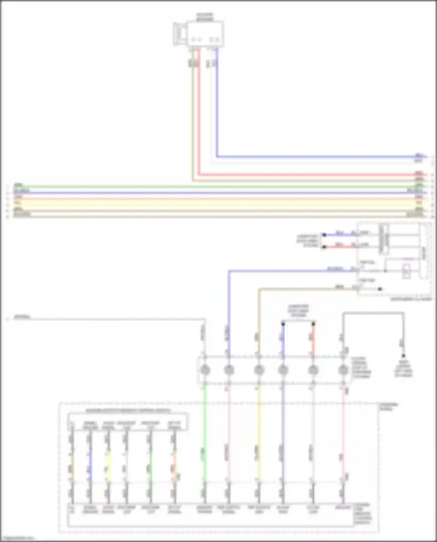 Carnival Kia III (2014-2021): Radio circuit, w/o navigation w/ display & amplifier (3 of 4)