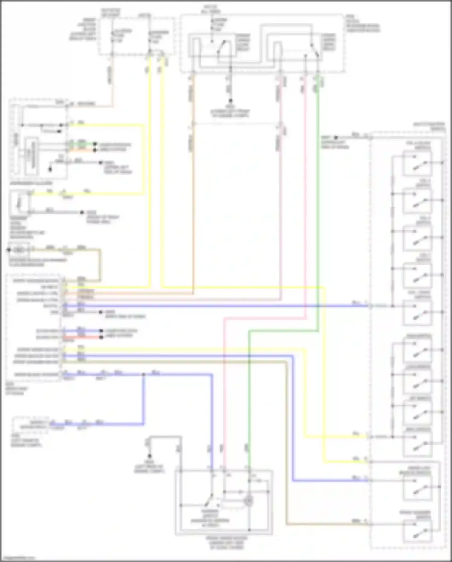 Carnival Kia III (2014-2021): Front wiper/washer circuit