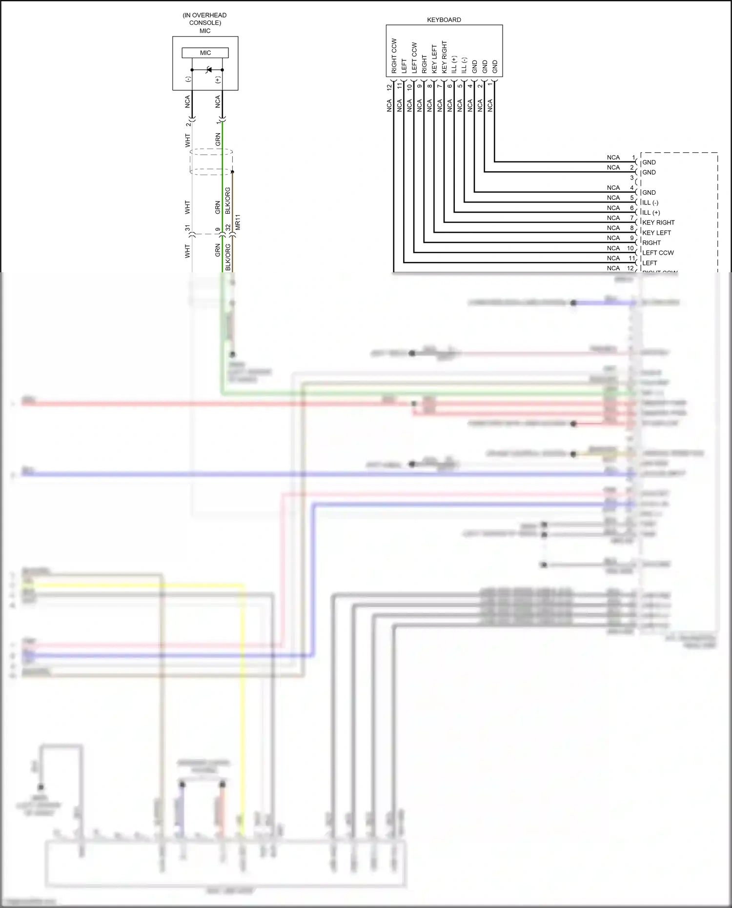 Wiring diagram aux ref for Kia Carnival III (2014-2021) (2 of 12)