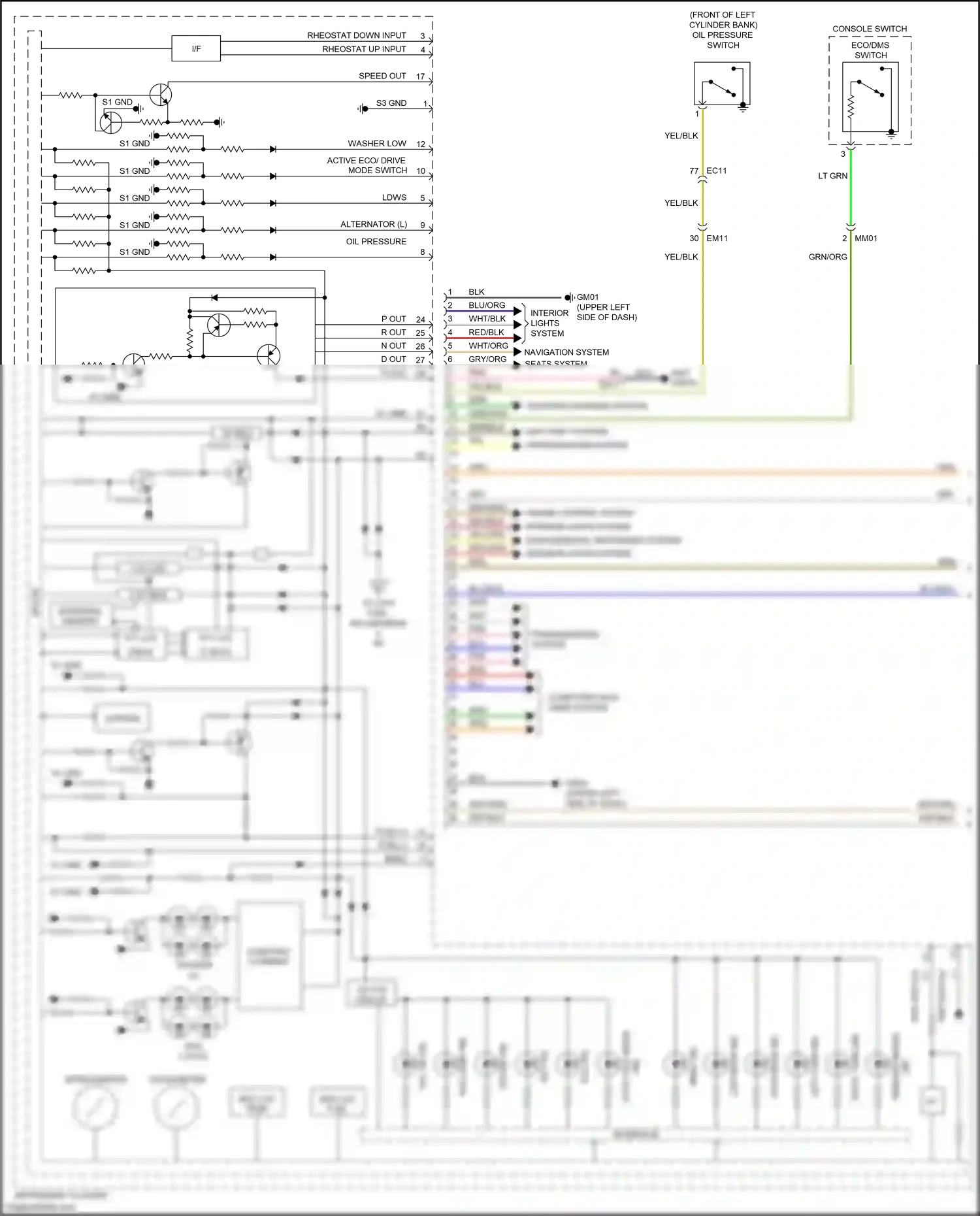 Wiring diagram blu for Kia Carnival III (2014-2021) (76 of 138)