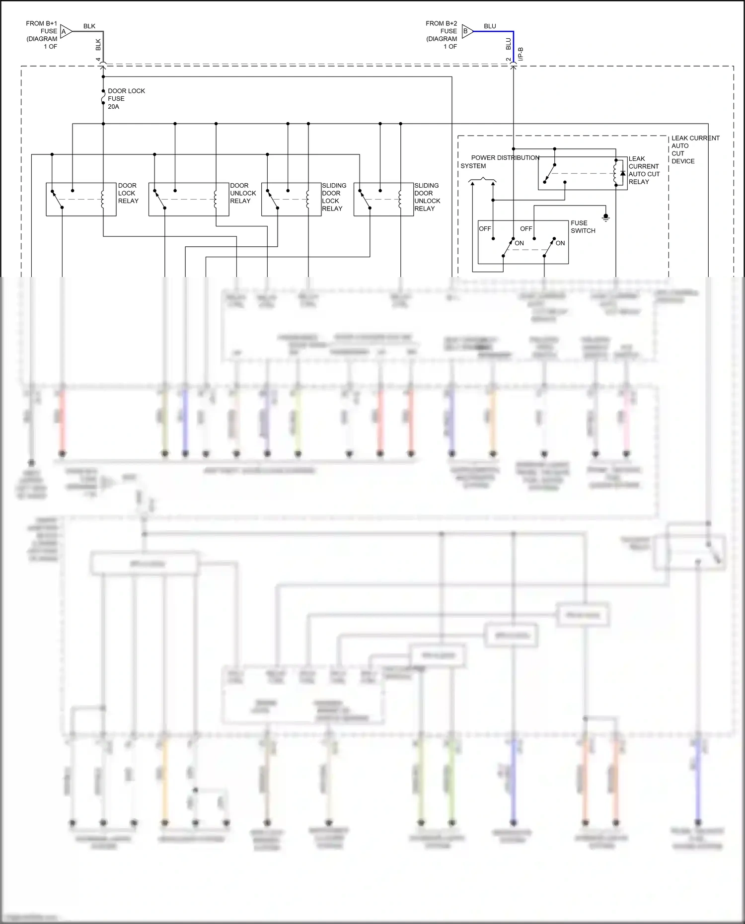 Wiring diagram blu for Kia Carnival III (2014-2021) (78 of 138)