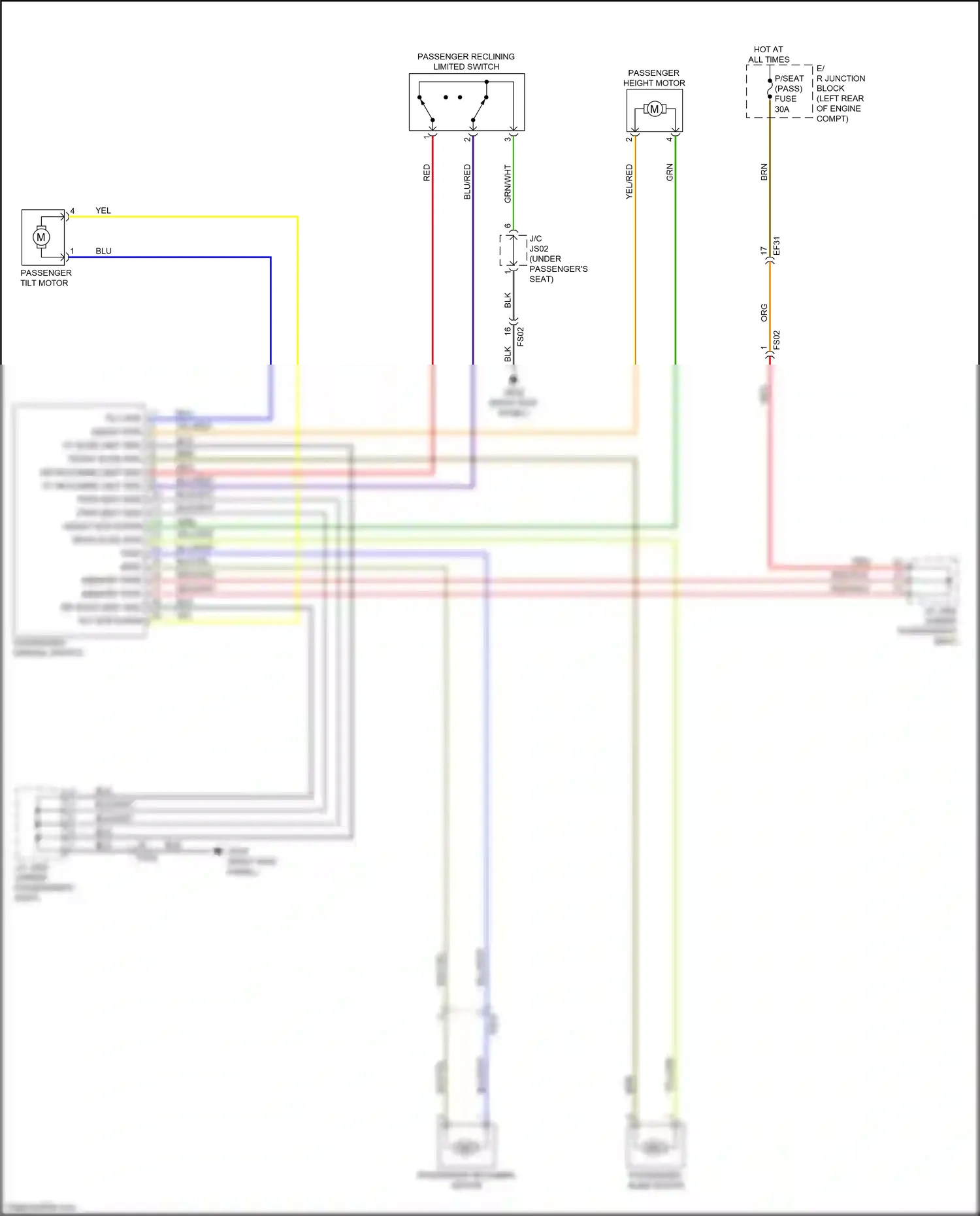 Wiring diagram blu for Kia Carnival III (2014-2021) (59 of 138)