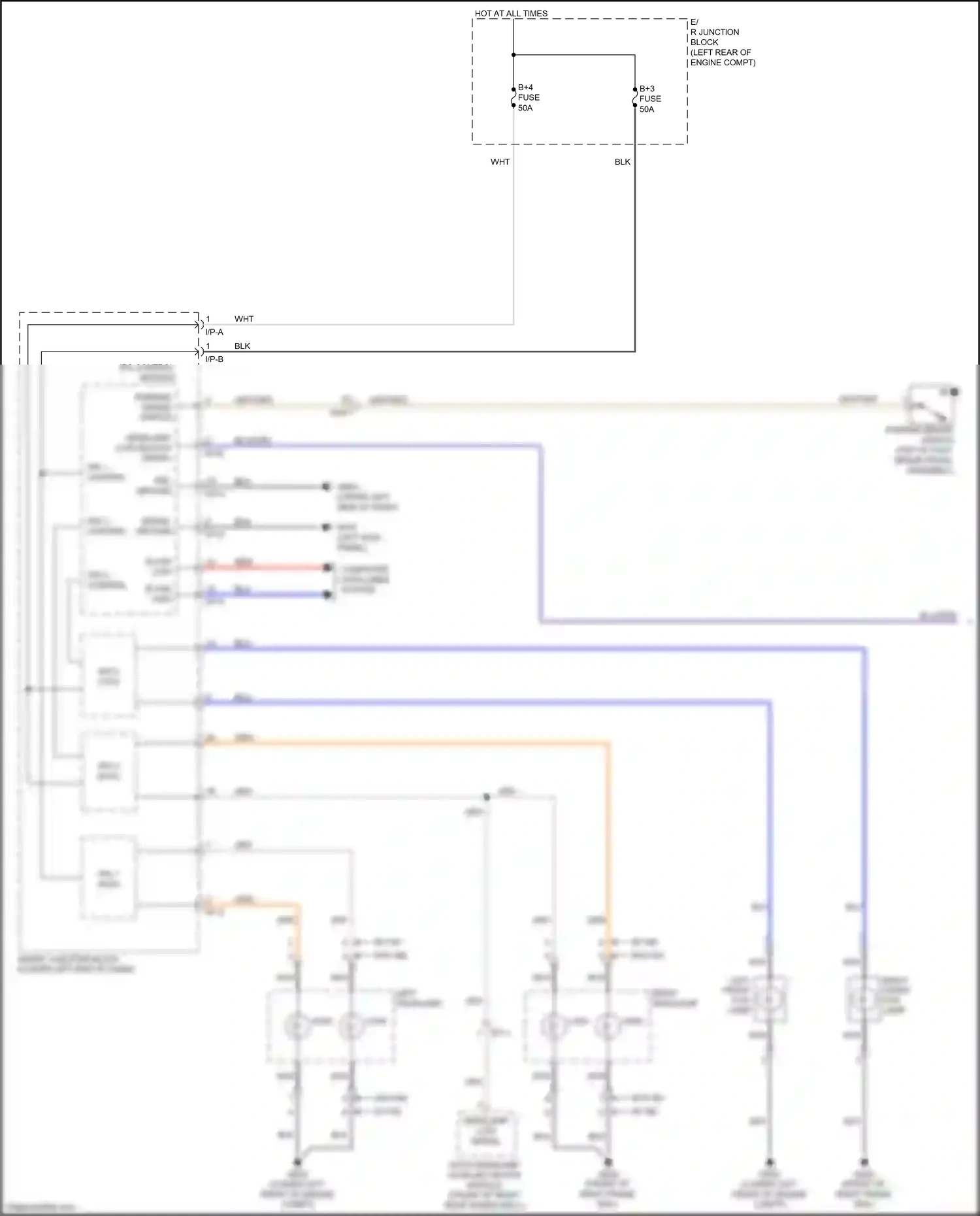 Wiring diagram blu/org for Kia Carnival III (2014-2021) (42 of 72)
