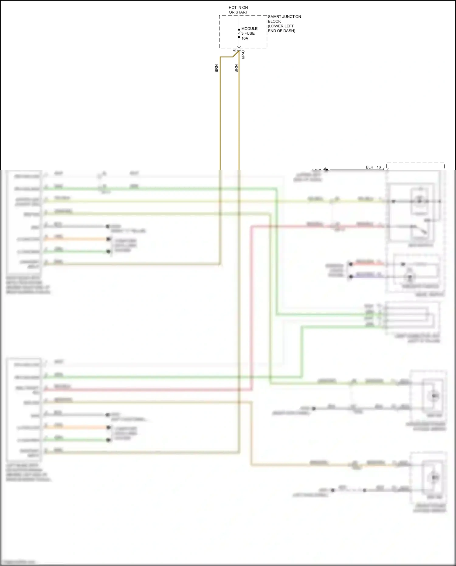 Wiring diagram blu/org for Kia Carnival III (2014-2021) (44 of 72)