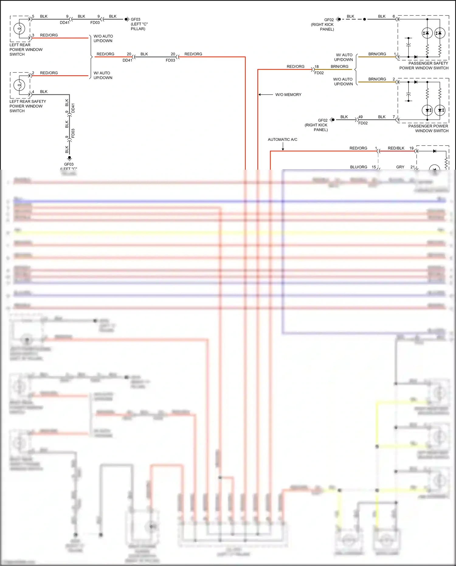 Wiring diagram blu/org for Kia Carnival III (2014-2021) (27 of 72)