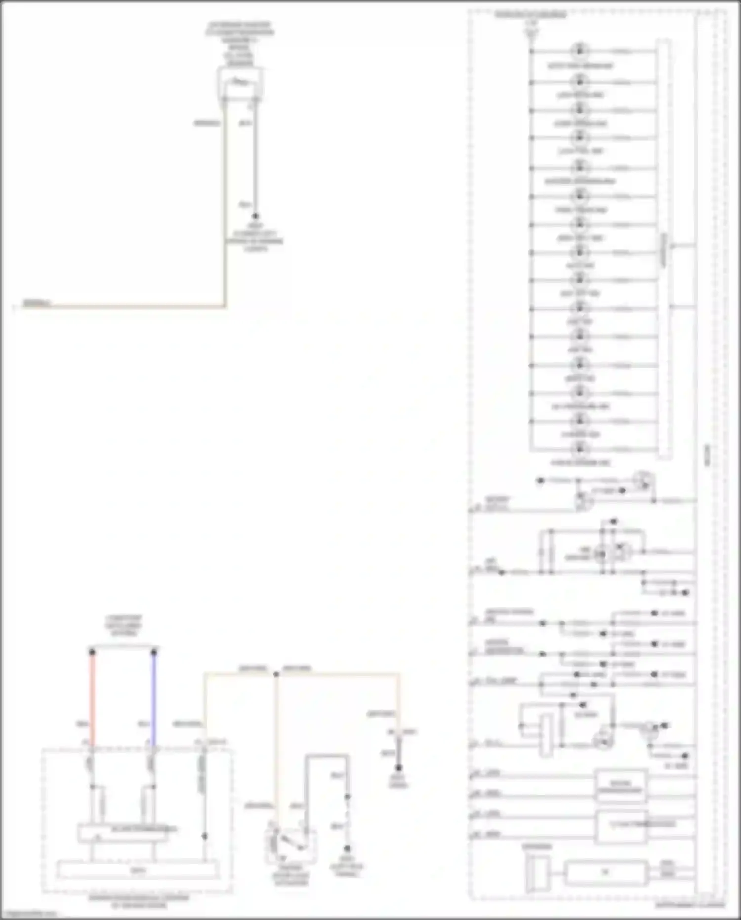 Wiring diagram brake oil level sensor for Kia Carnival III (2014-2021) (3 of 4)