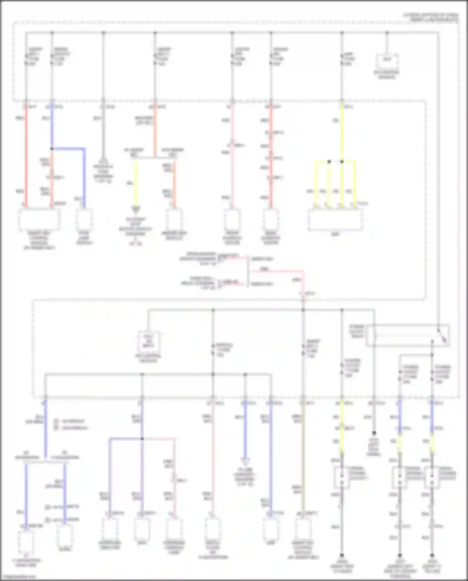 Wiring diagram digital clock for Kia Carnival III (2014-2021) (6 of 7)