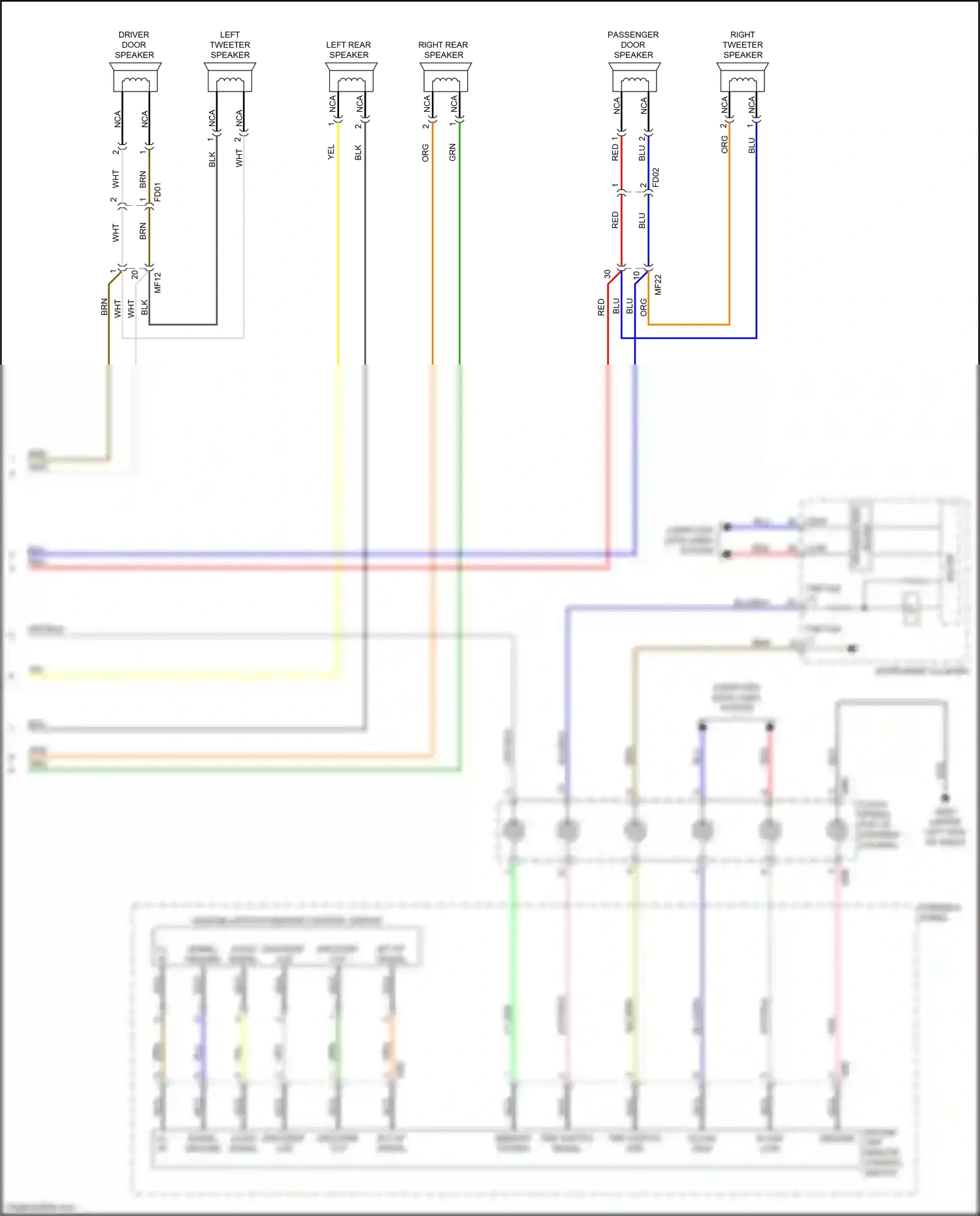 Kia Carnival III (2014-2021) encoder wiring diagram  (4 of 7)