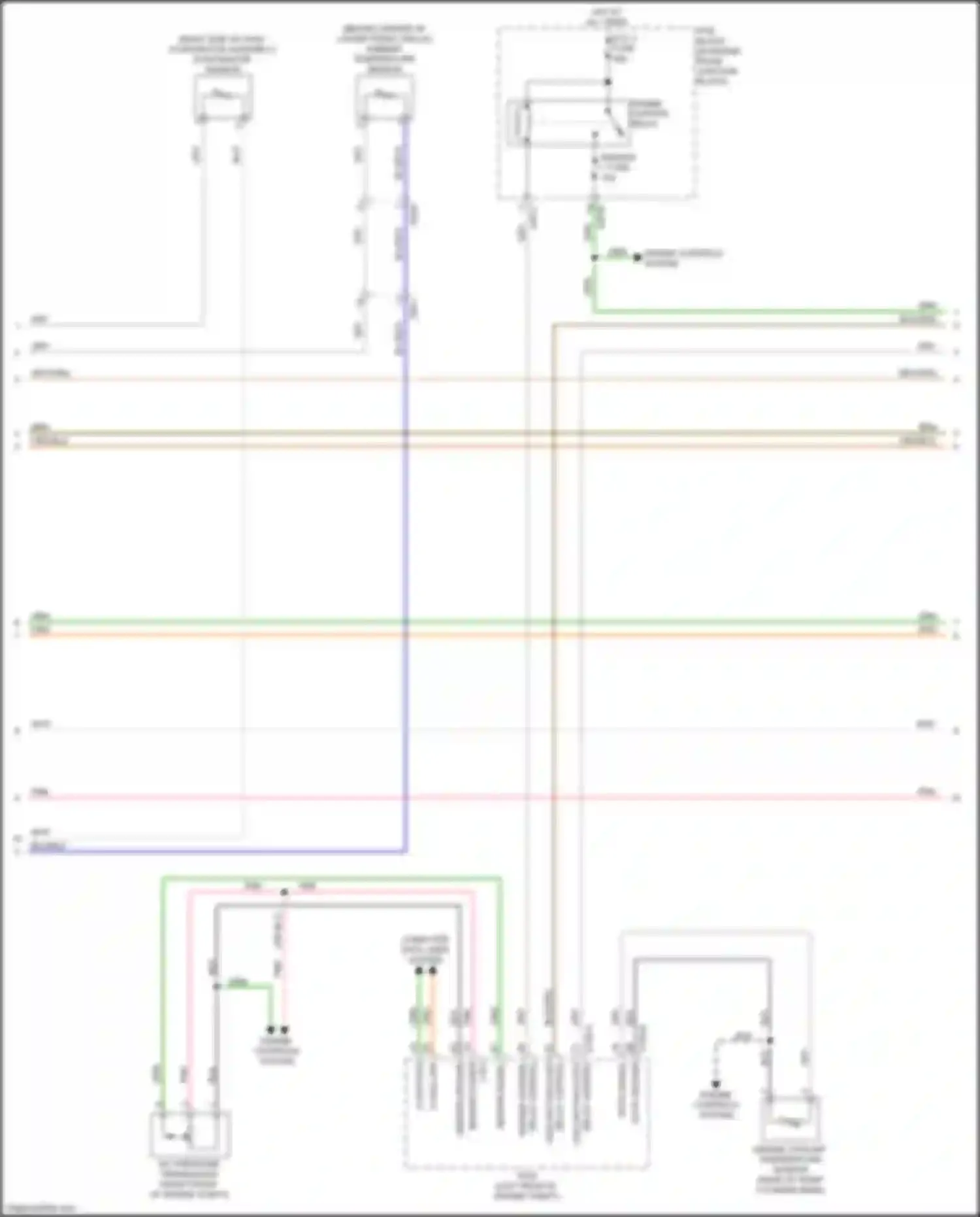 Wiring diagram engine coolant temperature sensor for Kia Carnival III (2014-2021) (3 of 4)