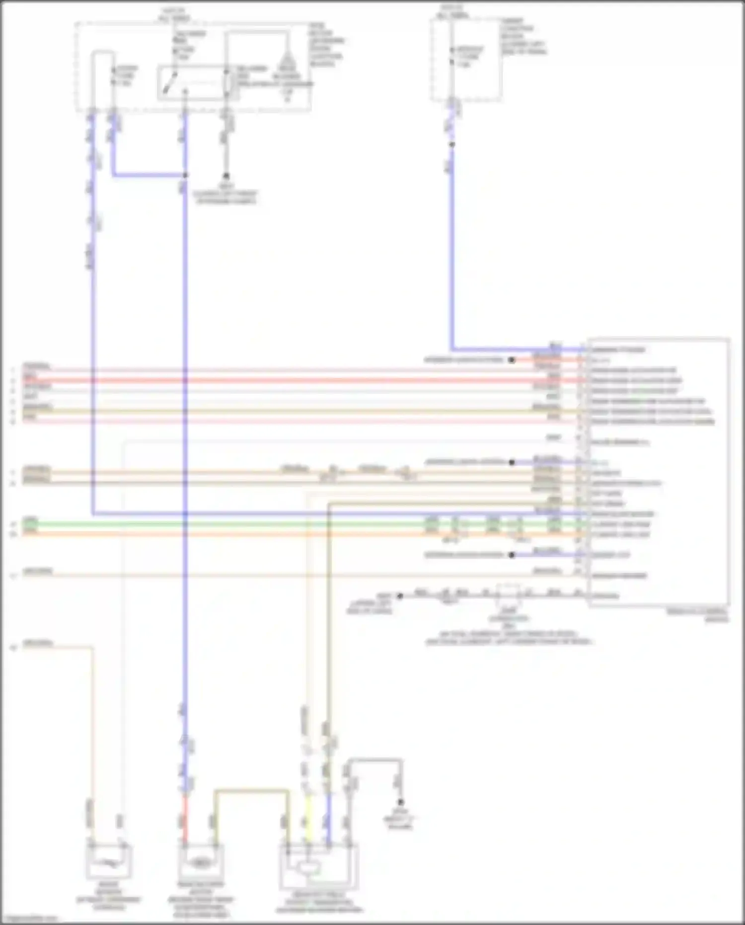 Wiring diagram fet gate for Kia Carnival III (2014-2021) (2 of 3)
