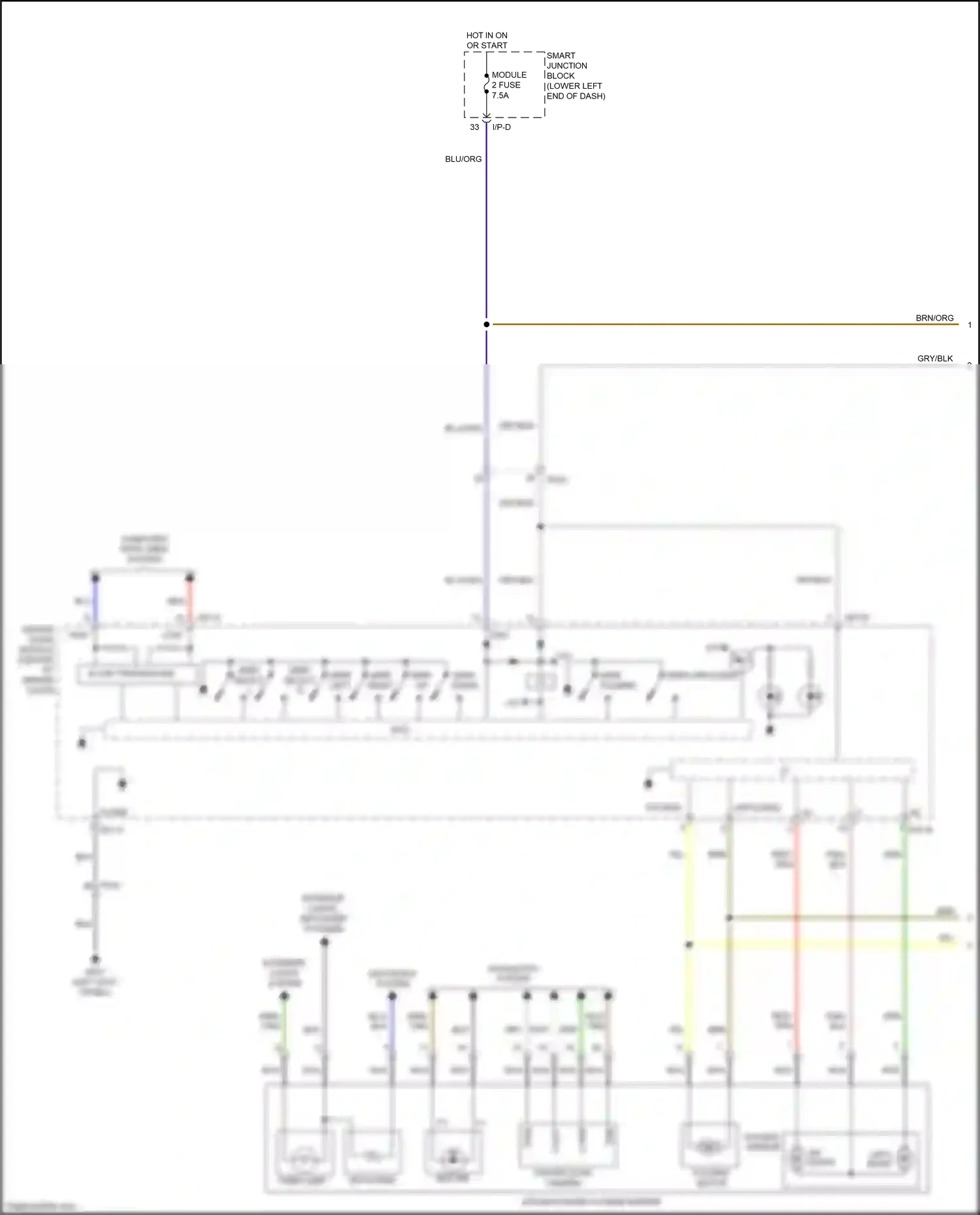 Kia Carnival III (2014-2021) i.c wiring diagram  (1 of 4)