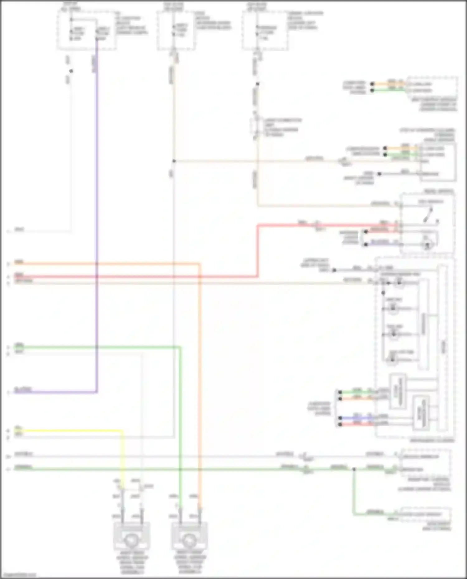 Wiring diagram instrument cluster for Kia Carnival III (2014-2021) (11 of 36)