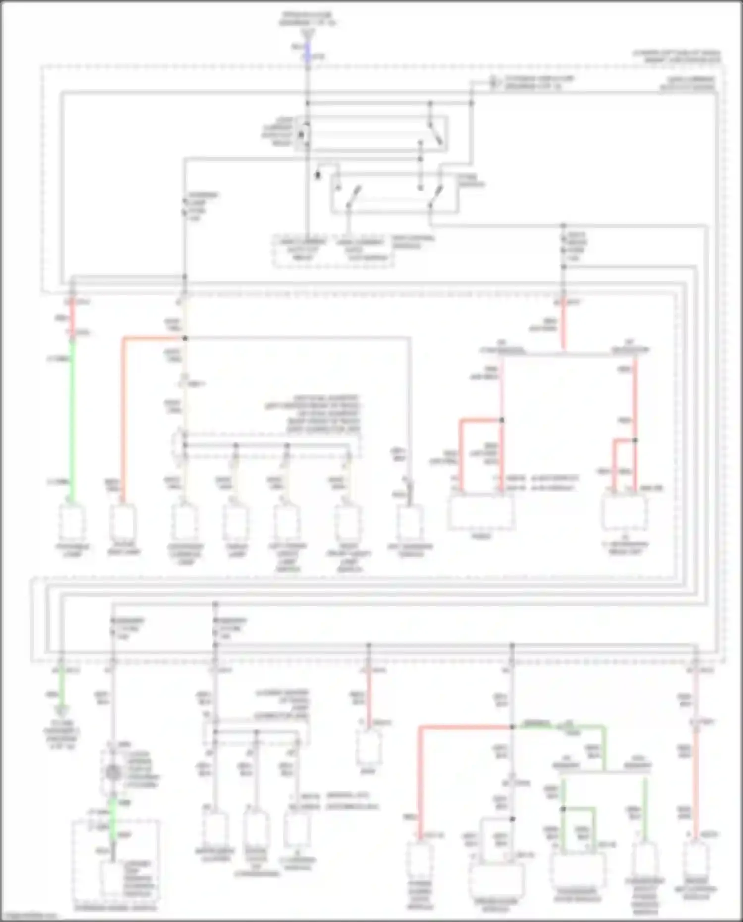 Wiring diagram leak current auto cut switch for Kia Carnival III (2014-2021) (1 of 1)
