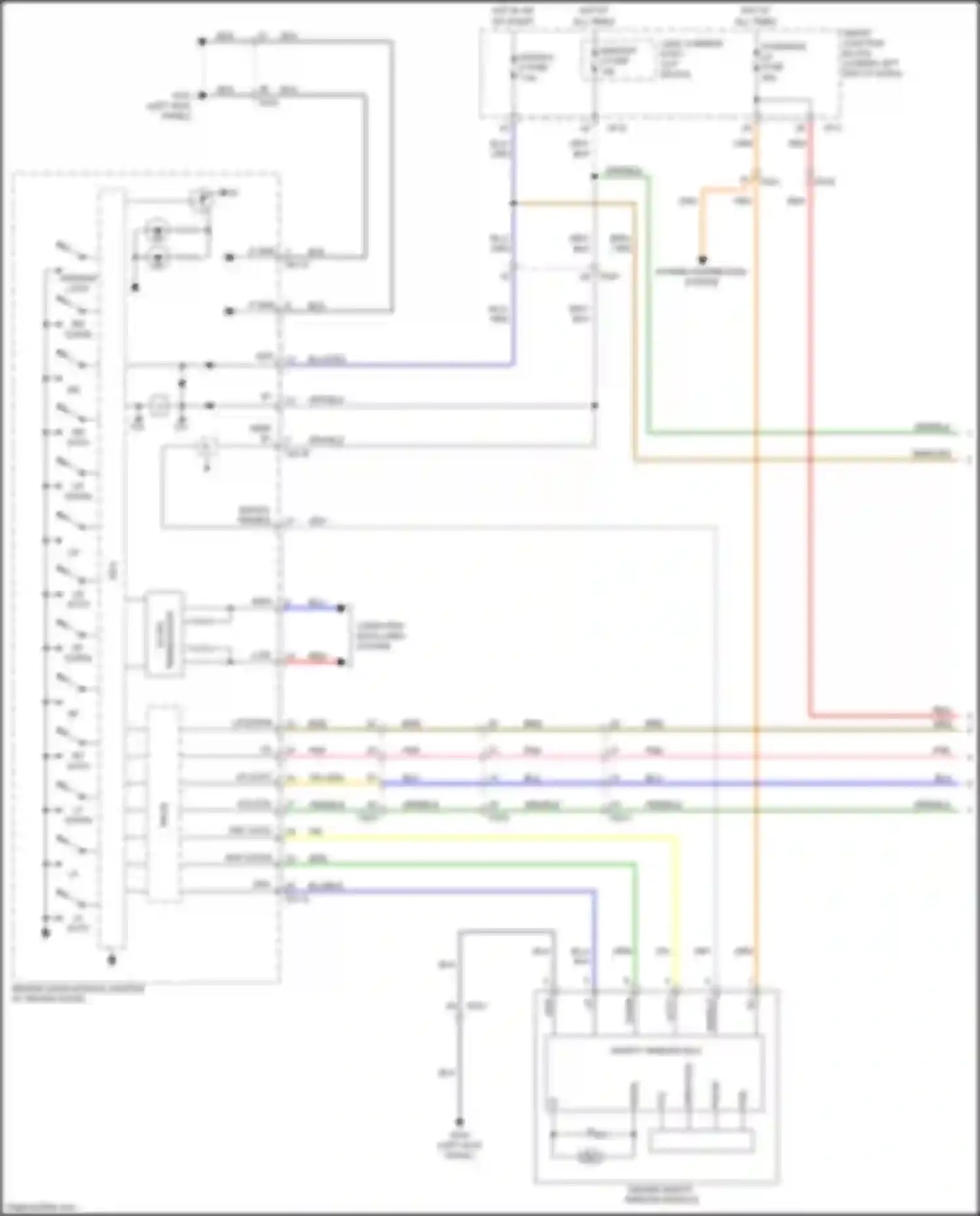 Wiring diagram lr up for Kia Carnival III (2014-2021) (3 of 4)